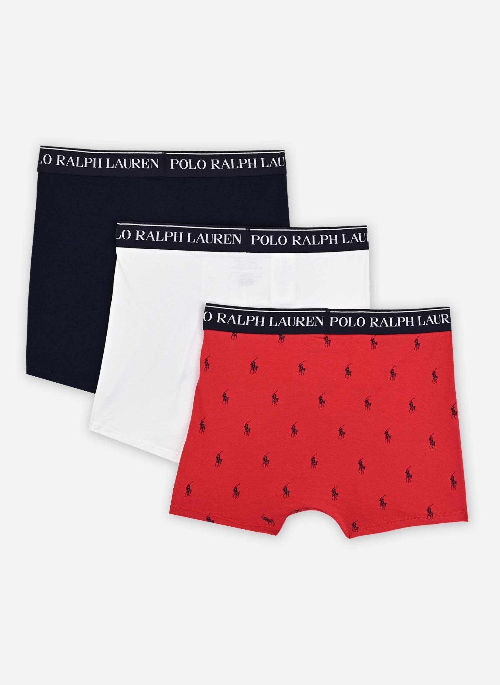 Boxershorts 3 slips-boxers classiques coton stretch herren rot Polo Ralph Lauren Boxershorts 3 slips-boxers classiques coton stretch herren rot 3PK SUN RED AOPP/WHITE/CR NAVY