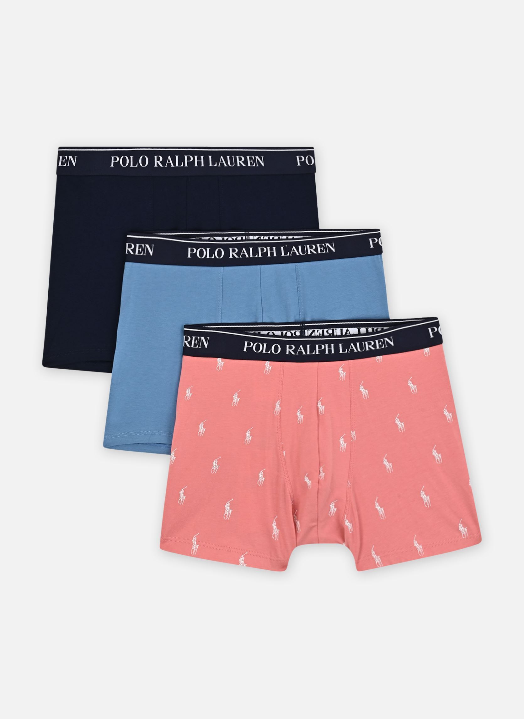 Vêtements Polo Ralph Lauren 3 slips-boxers classiques coton stretch 714830299 pour Homme