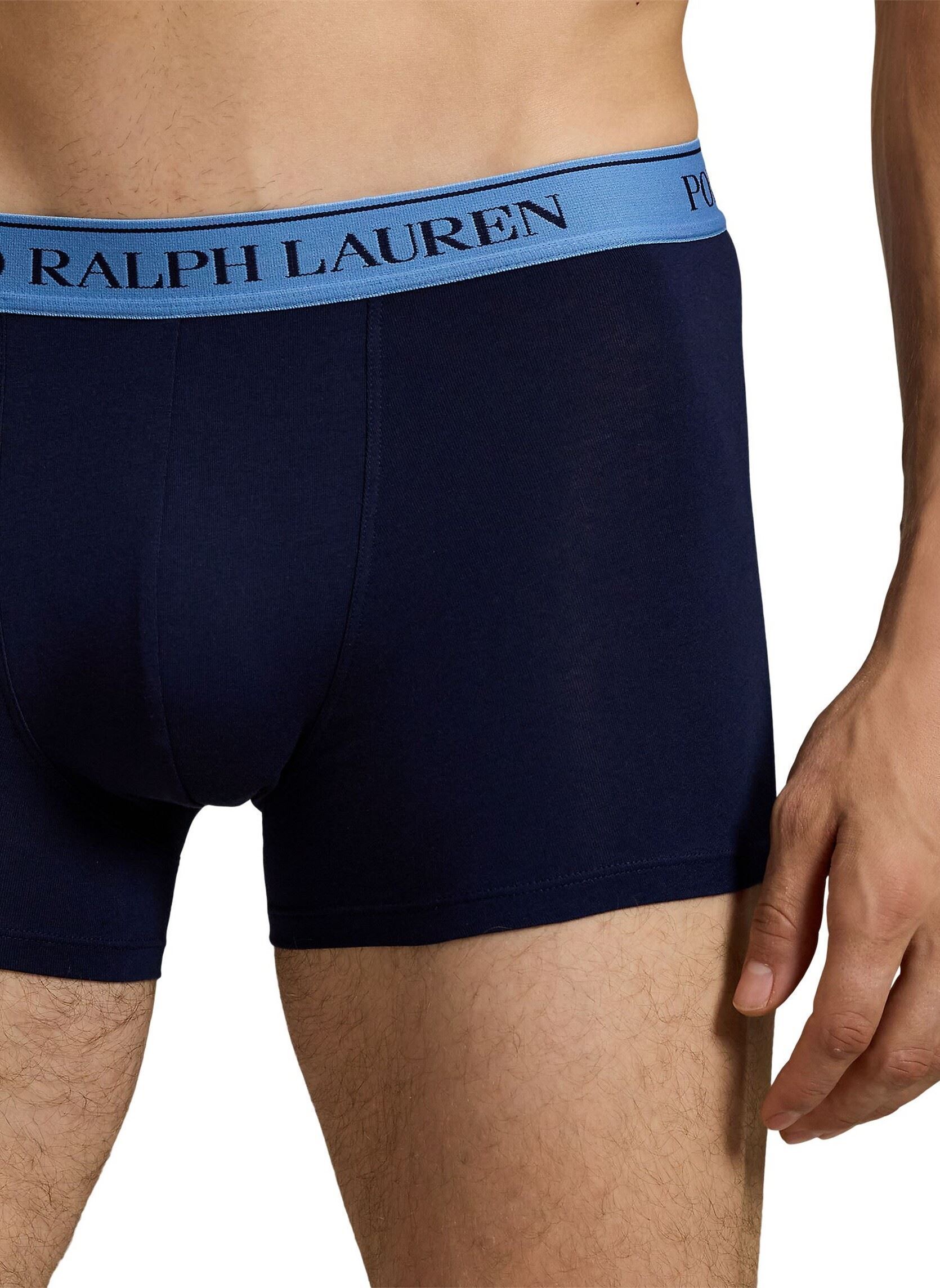 Pantalons 3 slips-boxers classiques coton stretch homme bleu Polo Ralph Lauren Pantalons 3 slips-boxers classiques coton stretch homme bleu 3PK CRUISE NAVY MULTI WB