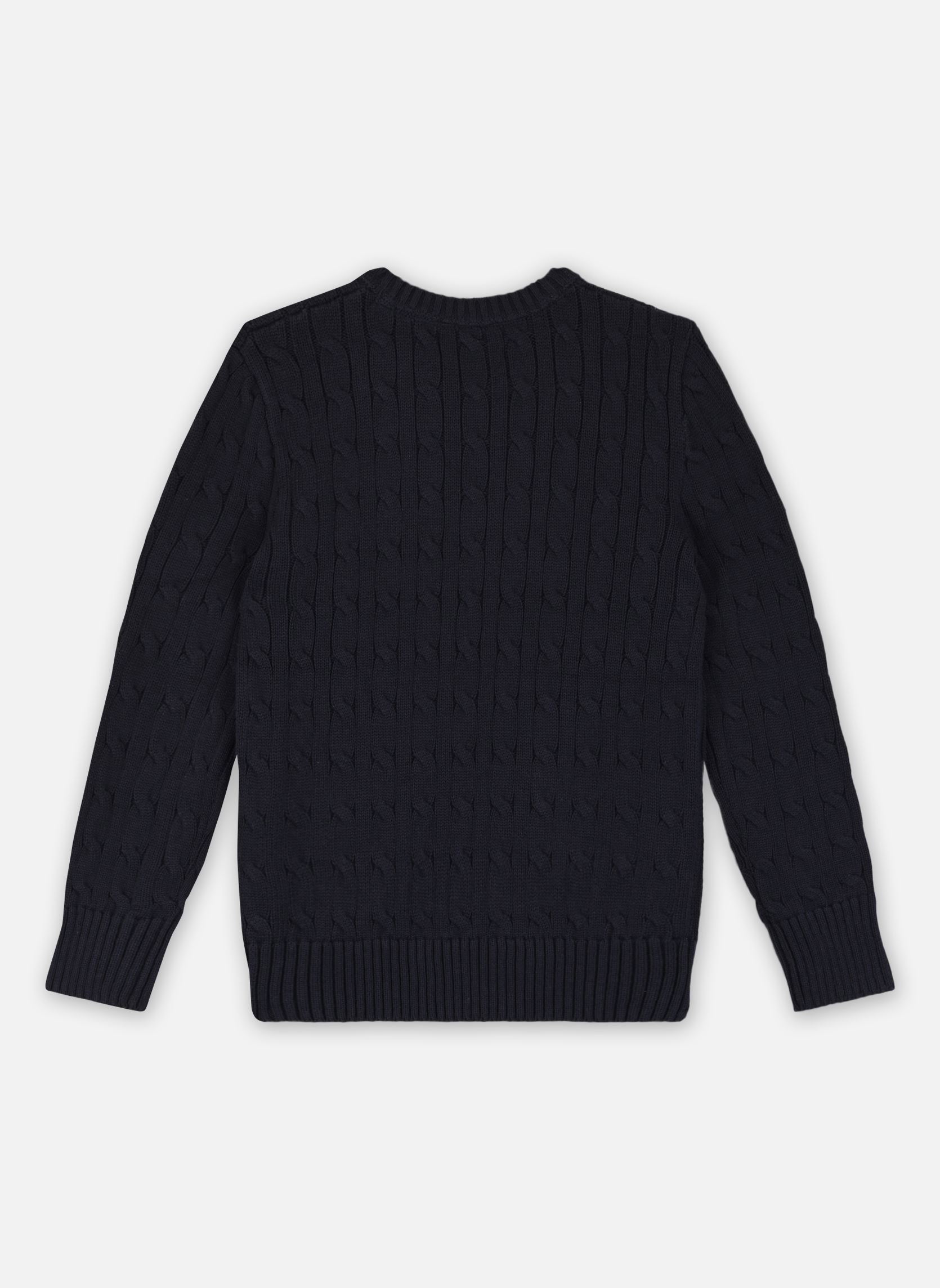 Pulls Pull torsadé en coton 702674 garçon bleu Polo Ralph Lauren Pulls Pull torsadé en coton 702674 garçon bleu RL NAVY/C3807
