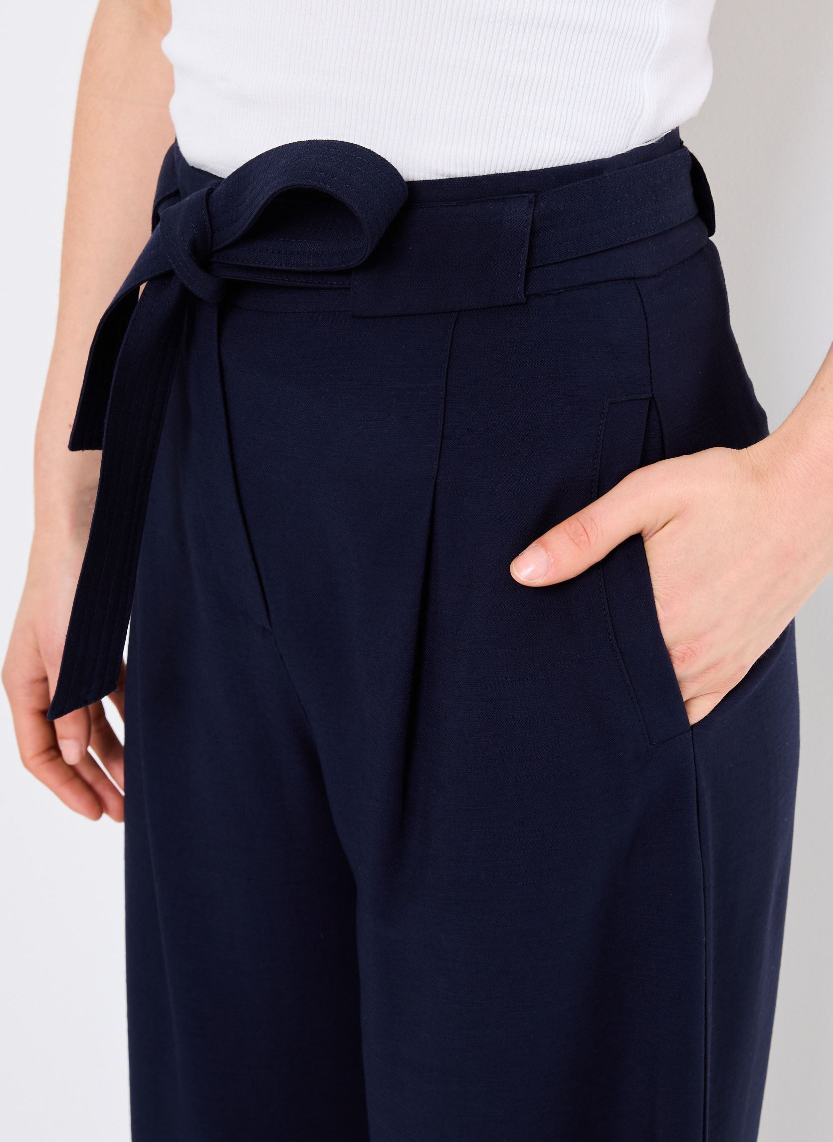 Pantalons larges John femme bleu Suncoo Pantalons larges John femme bleu BLEU NUIT