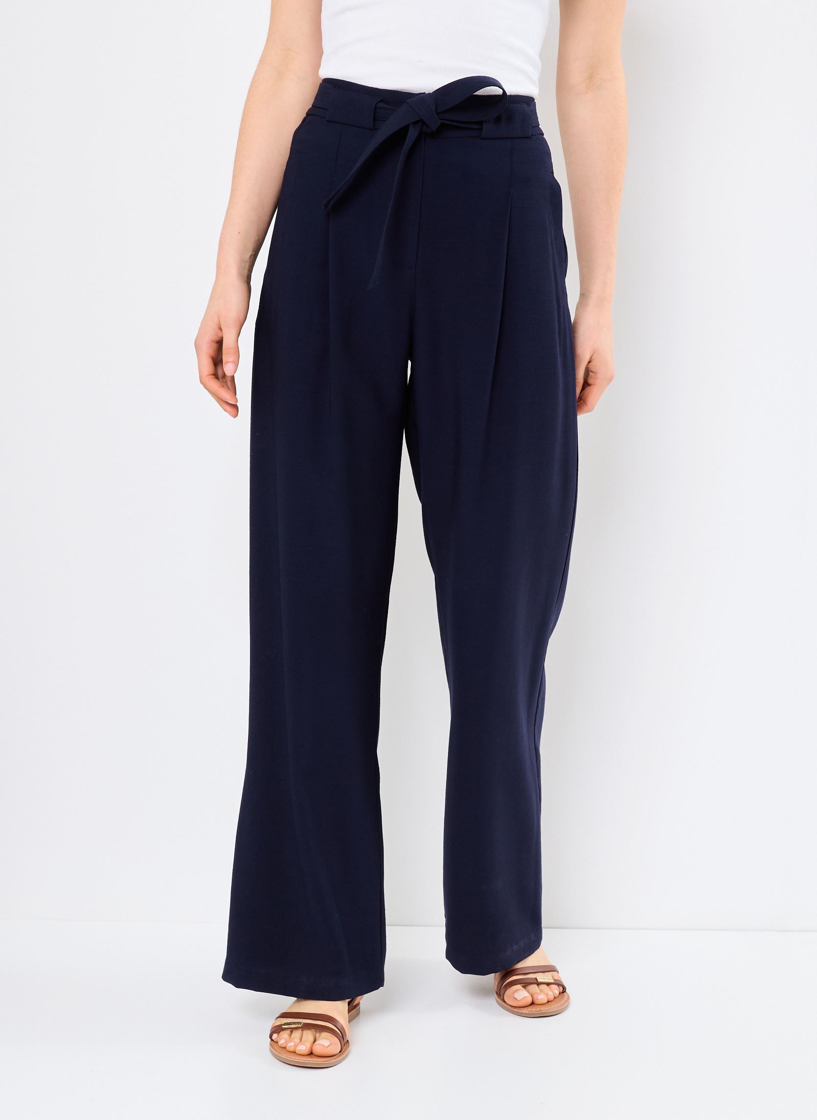 Pantalons larges John femme bleu Suncoo Pantalons larges John femme bleu BLEU NUIT