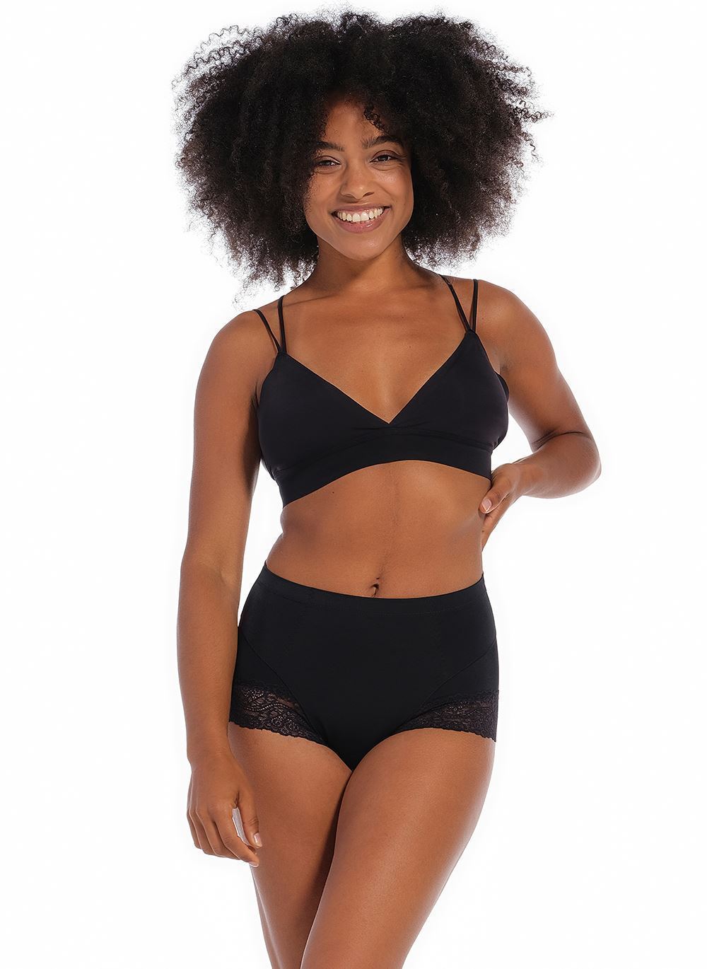 Caracos et Maillots de corps Tummy Squeezer Lace femme noir MAGIC Bodyfashion Caracos et Maillots de corps Tummy Squeezer Lace femme noir Black