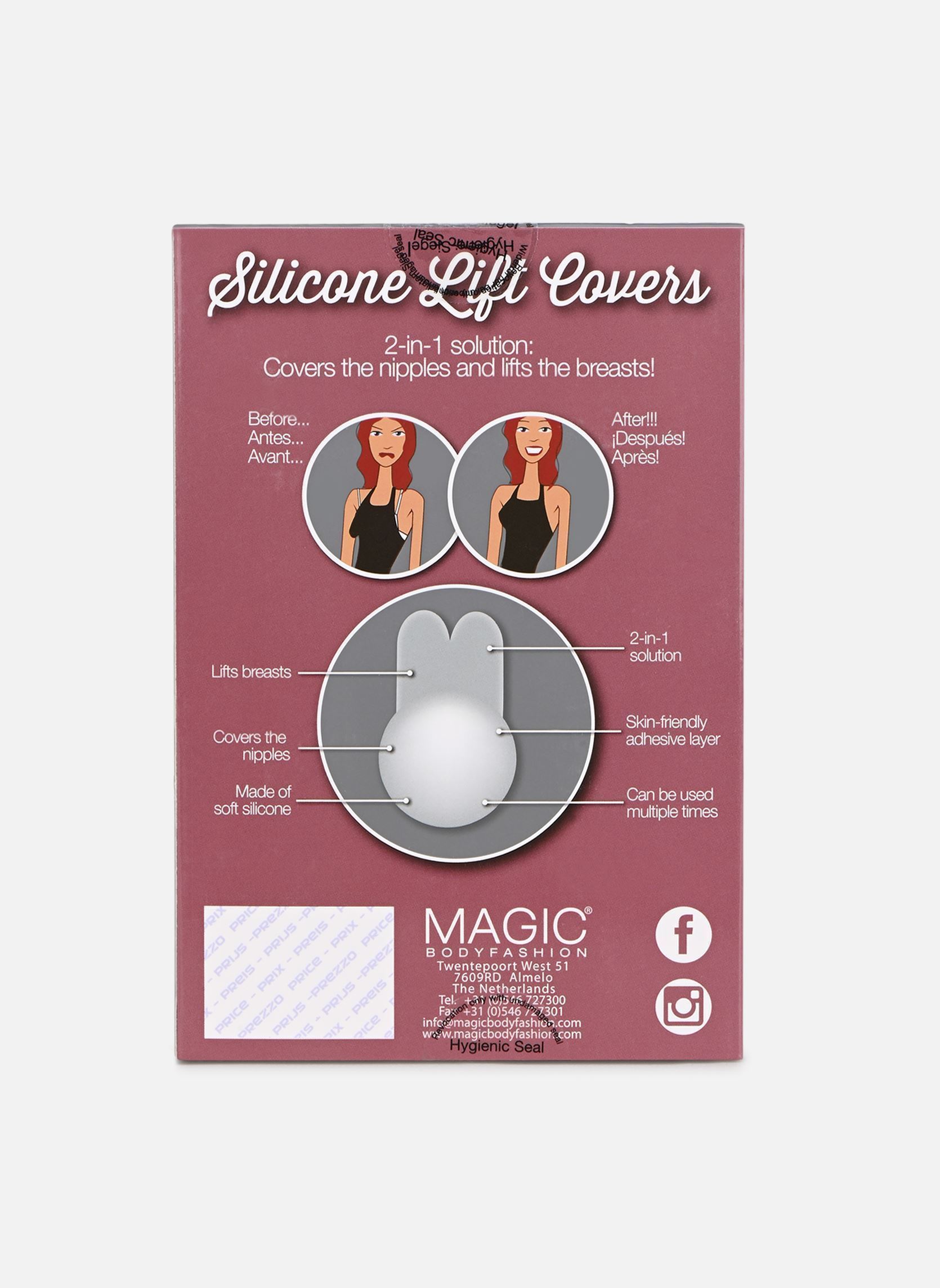 Tanktops und Bodys Silicone Lift Covers damen beige MAGIC Bodyfashion Tanktops und Bodys Silicone Lift Covers damen beige CLEAR