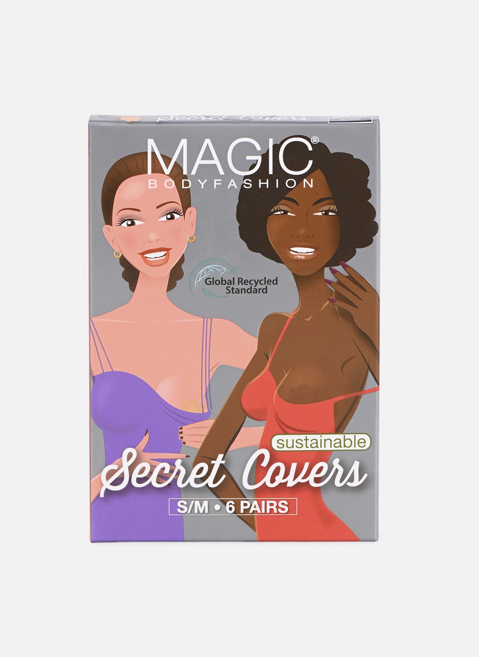 Accessoires de lingerie Secret Covers - 7 paires de Cache-tétons femme noir MAGIC Bodyfashion Accessoires de lingerie Secret Covers - 7 paires de Cache-tétons femme noir 100-BLACK