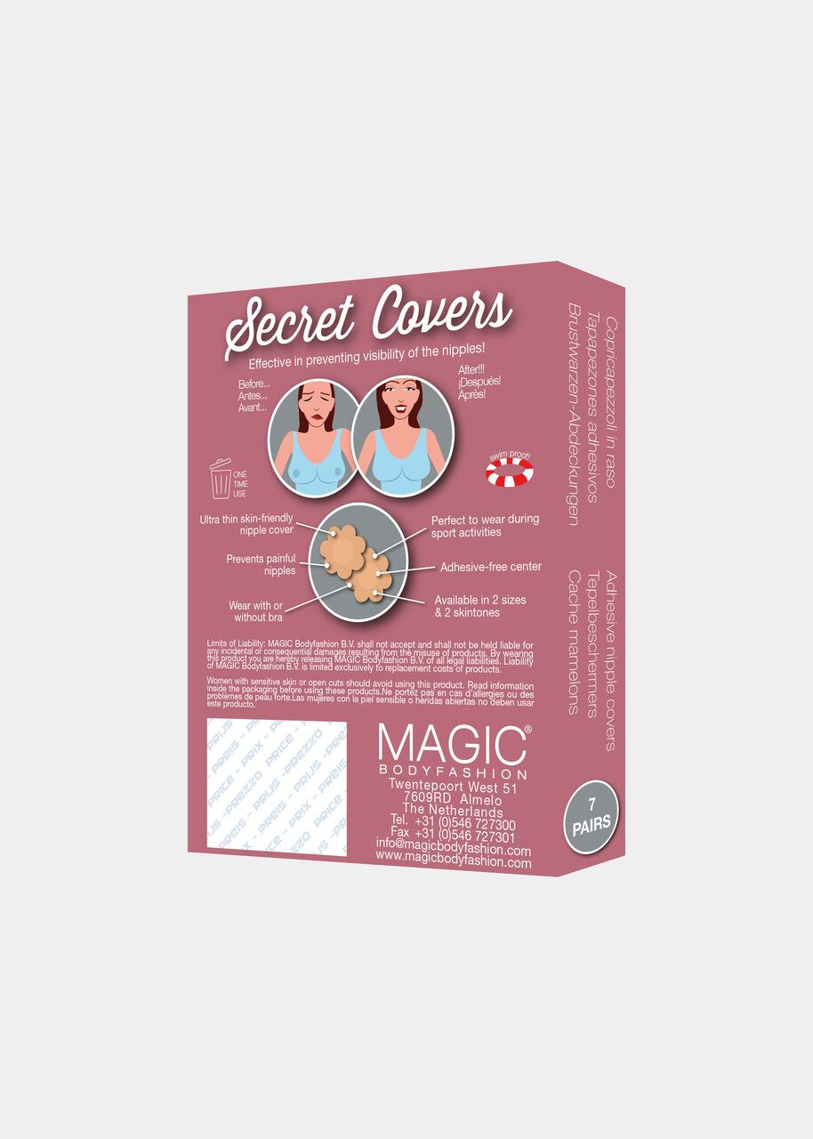 Caracos et Maillots de corps Secret Covers - 7 paires de Cache-tétons femme marron MAGIC Bodyfashion Caracos et Maillots de corps Secret Covers - 7 paires de Cache-tétons femme marron CHOCOLATE