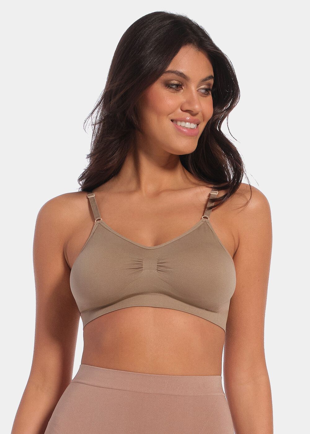 Bustiers Comfort Bra With Spaghetti Straps - Bras damen braun MAGIC Bodyfashion Bustiers Comfort Bra With Spaghetti Straps - Bras damen braun MACCHIATO