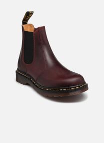 Bottines basses 2976 Ys femme rouge Dr. Martens Bottines basses 2976 Ys femme rouge CHERRY RED CRAZY HORSE