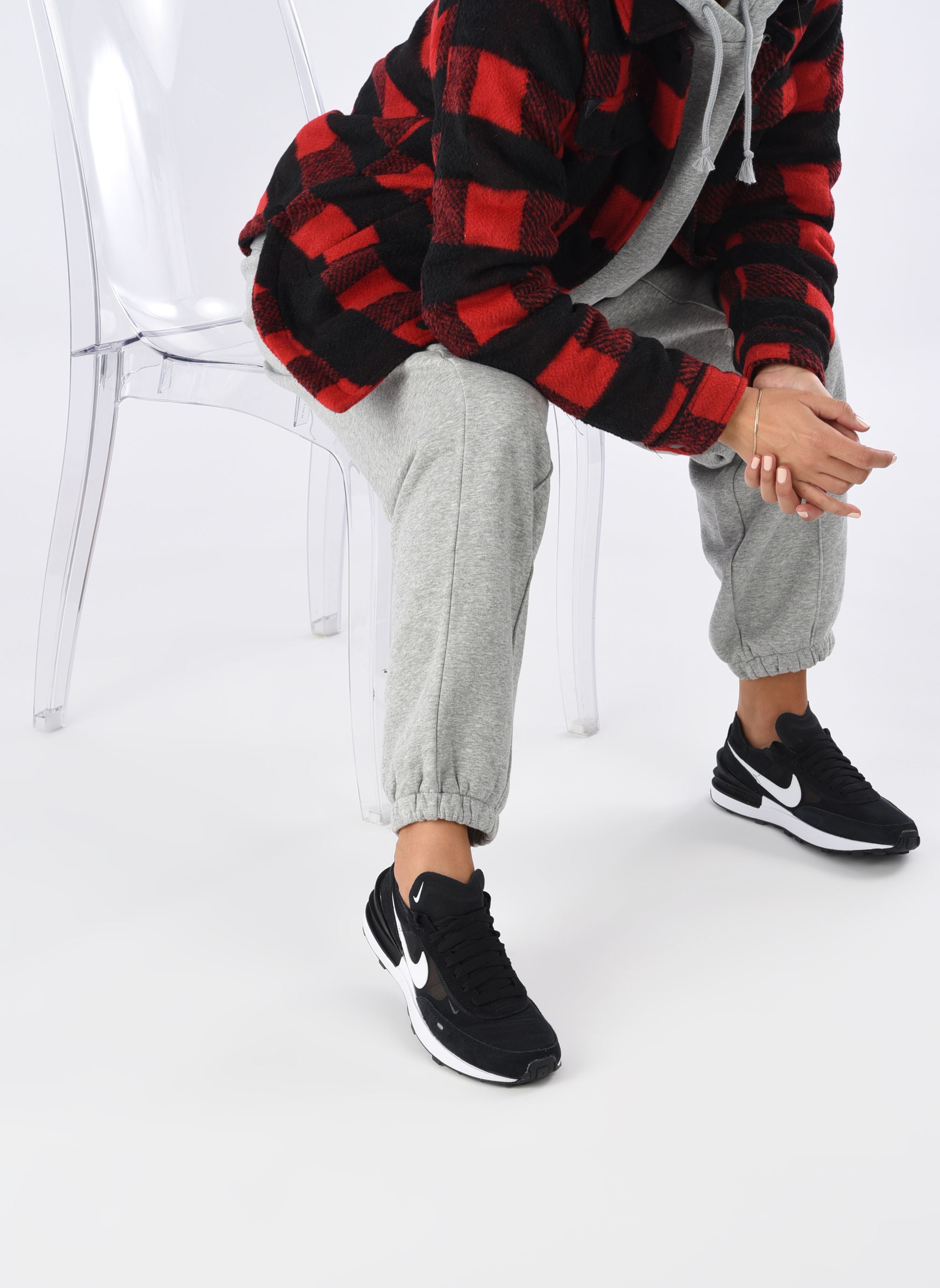 Baskets basses W Nike Waffle One Ess femme noir Nike Baskets basses W Nike Waffle One Ess femme noir BLACK/WHITE-ORANGE