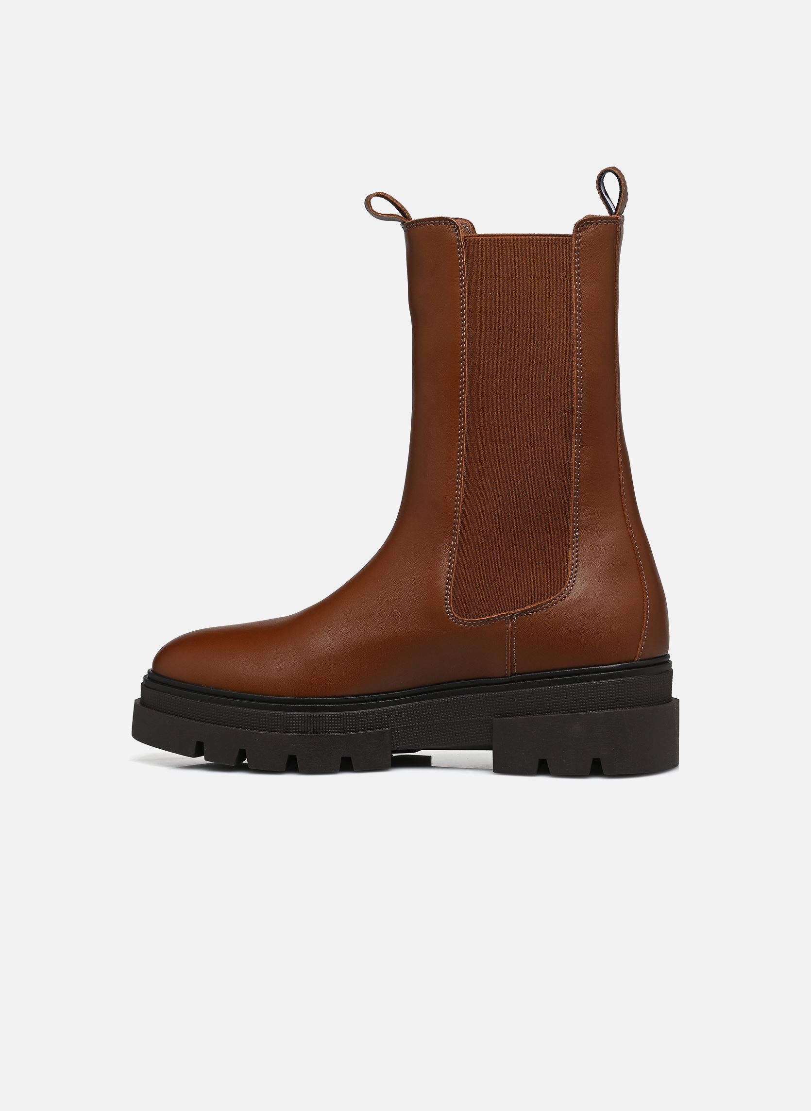 Niedrige Ankle Boots MONOCHROMATIC CHELSEA BOOT damen braun Tommy Hilfiger Niedrige Ankle Boots MONOCHROMATIC CHELSEA BOOT damen braun GPK COGNAC BROWN