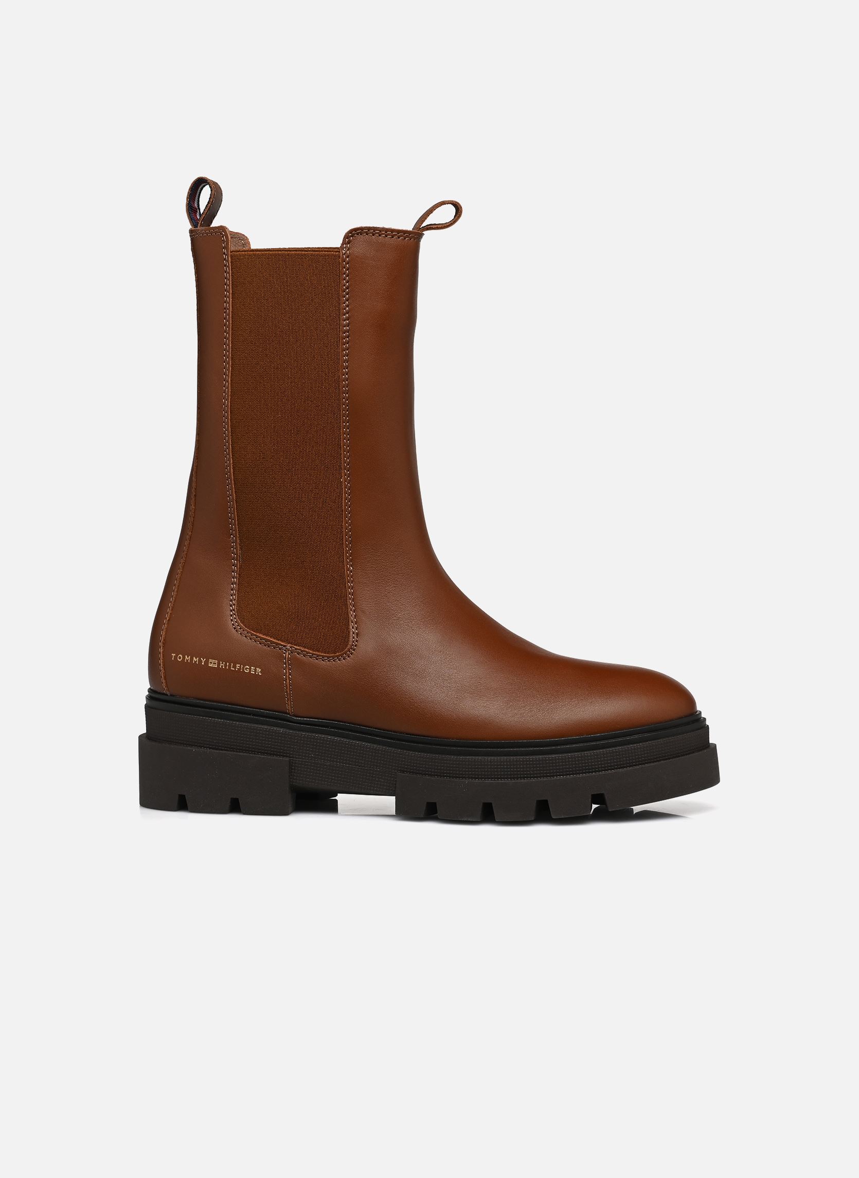 Niedrige Ankle Boots MONOCHROMATIC CHELSEA BOOT damen braun Tommy Hilfiger Niedrige Ankle Boots MONOCHROMATIC CHELSEA BOOT damen braun GPK COGNAC BROWN