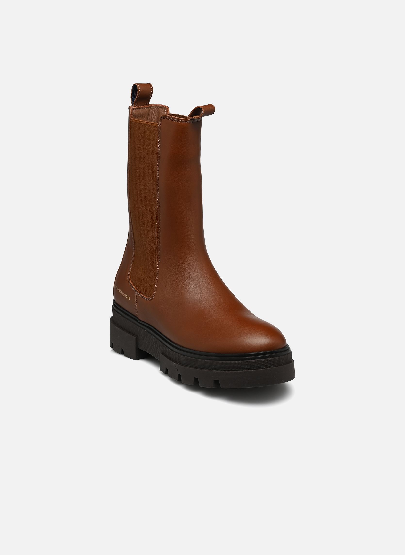 Niedrige Ankle Boots MONOCHROMATIC CHELSEA BOOT damen braun Tommy Hilfiger Niedrige Ankle Boots MONOCHROMATIC CHELSEA BOOT damen braun GPK COGNAC BROWN