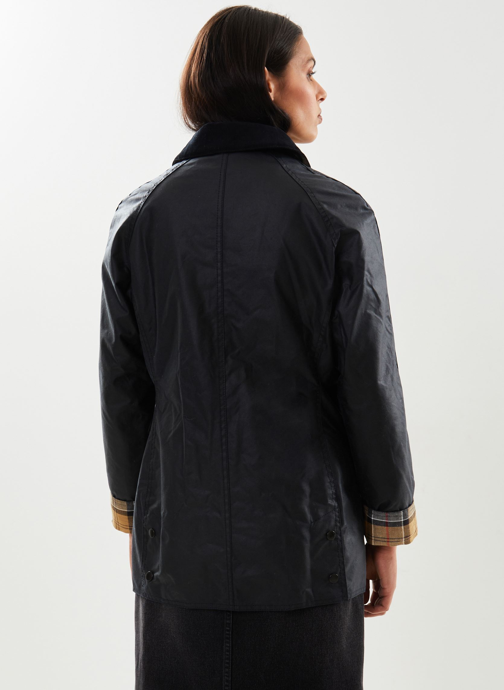 Winterjas Beadnell Wax Jacket dames blauw Barbour Winterjas Beadnell Wax Jacket dames blauw NAVY