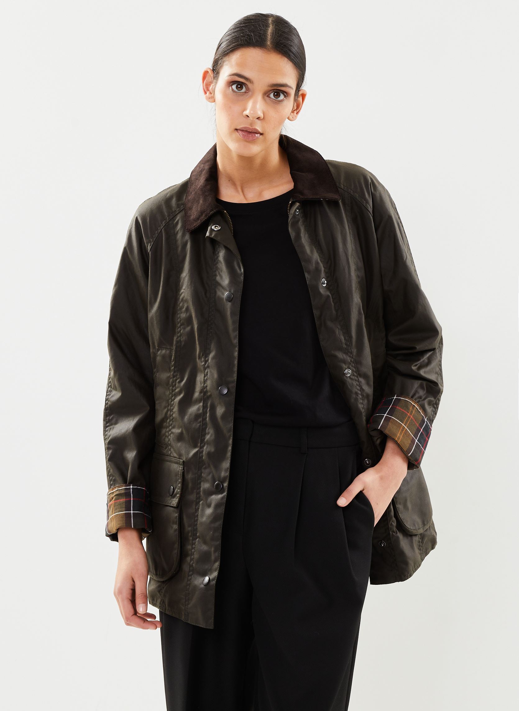 Parkas Beadnell Wax Jacket damen grün Barbour Parkas Beadnell Wax Jacket damen grün OLIVE