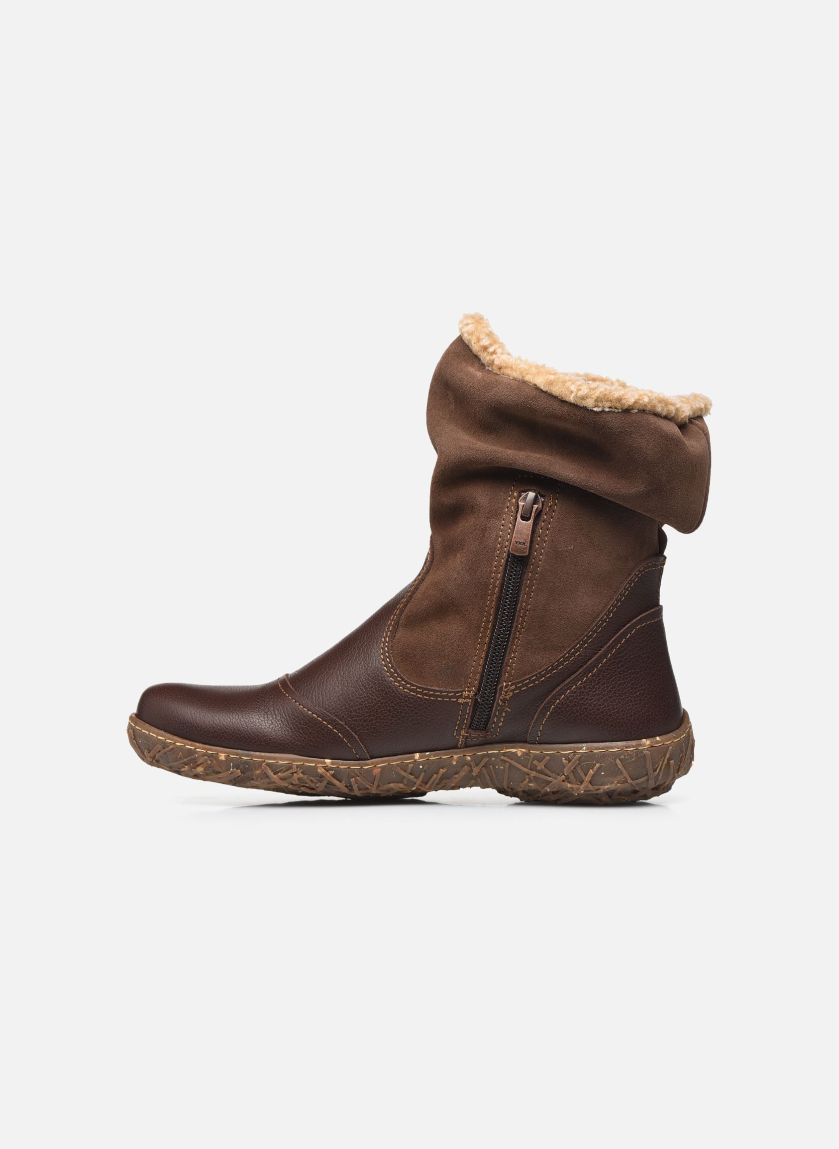 Gefütterte Stiefeletten NIDO N758 damen braun El Naturalista Gefütterte Stiefeletten NIDO N758 damen braun NATURAL GRAIN LUX S. BROWN