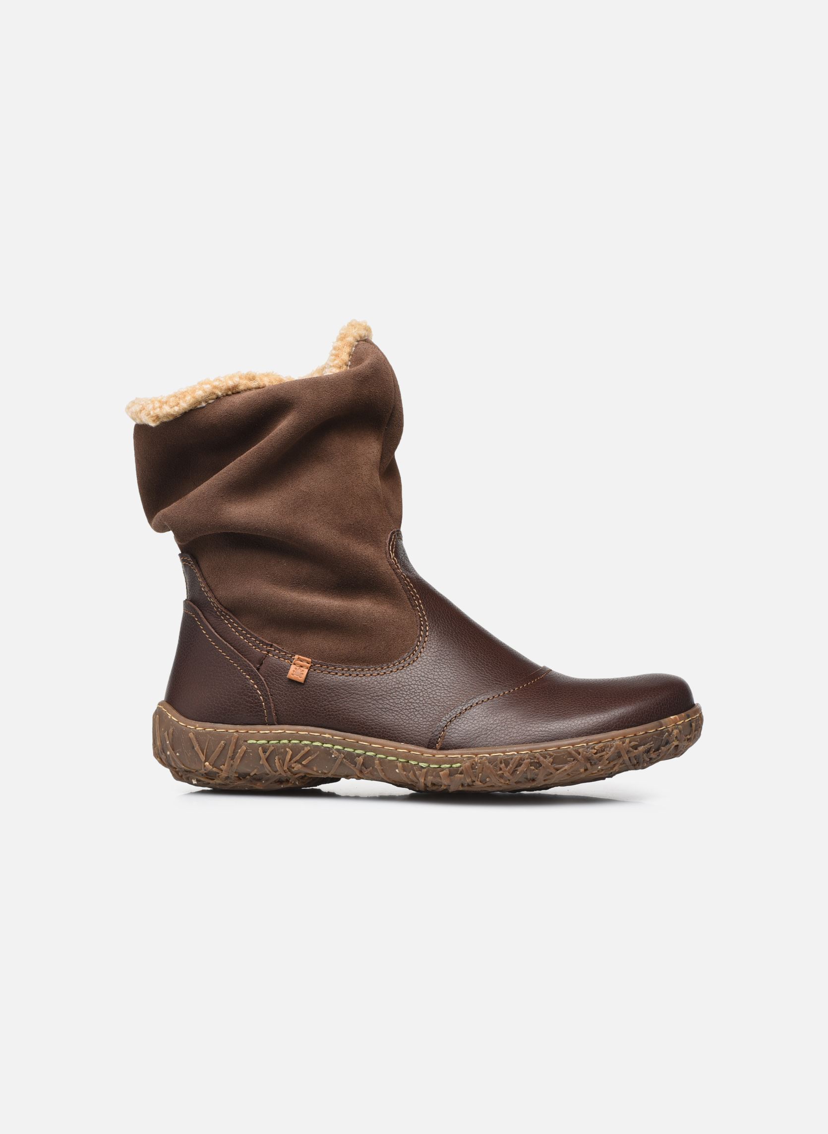 Gefütterte Stiefeletten NIDO N758 damen braun El Naturalista Gefütterte Stiefeletten NIDO N758 damen braun NATURAL GRAIN LUX S. BROWN
