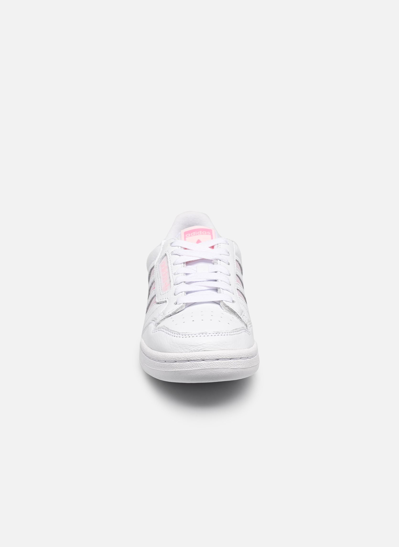 Niedrige Sneaker Continental 80 Str W damen weiß adidas originals Niedrige Sneaker Continental 80 Str W damen weiß FTWWHT/CLPINK/ALMPNK