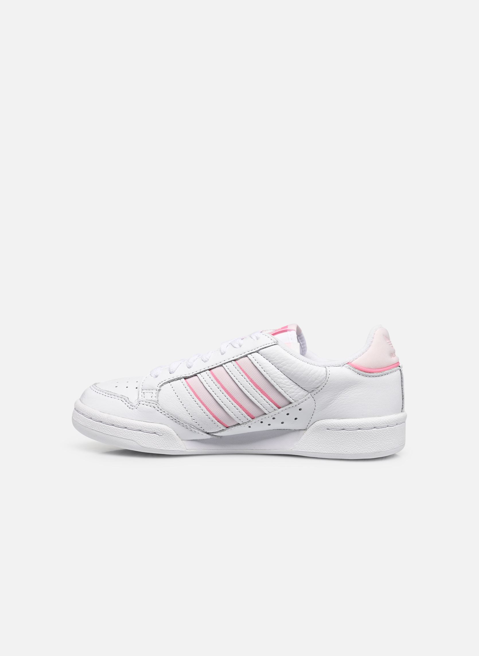 Niedrige Sneaker Continental 80 Str W damen weiß adidas originals Niedrige Sneaker Continental 80 Str W damen weiß FTWWHT/CLPINK/ALMPNK