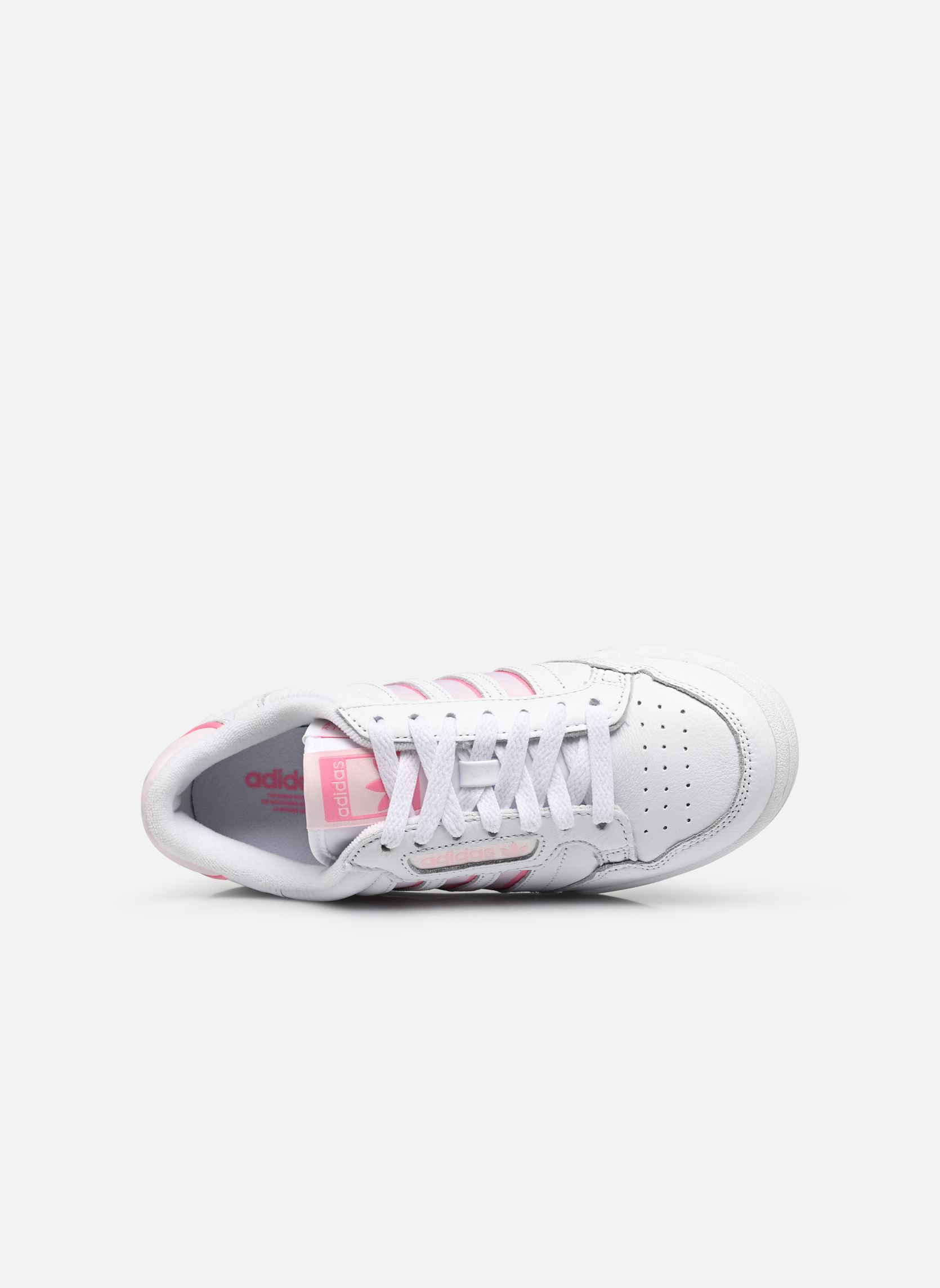 Niedrige Sneaker Continental 80 Str W damen weiß adidas originals Niedrige Sneaker Continental 80 Str W damen weiß FTWWHT/CLPINK/ALMPNK