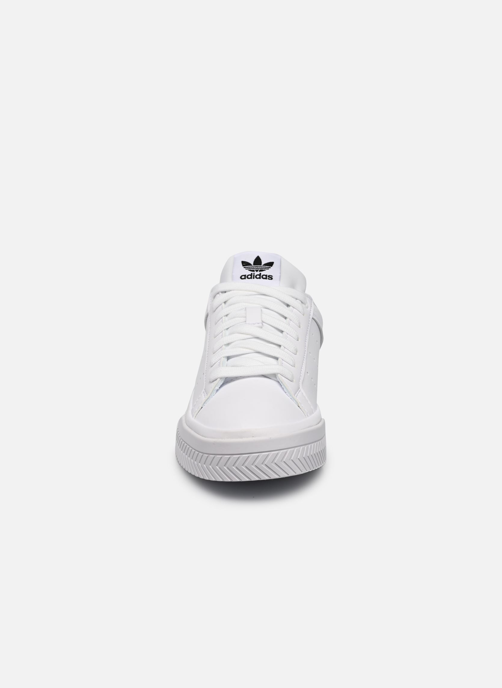 Niedrige Sneaker Court Tourino W damen weiß adidas originals Niedrige Sneaker Court Tourino W damen weiß FTWWHT/FTWWHT/CBLACK