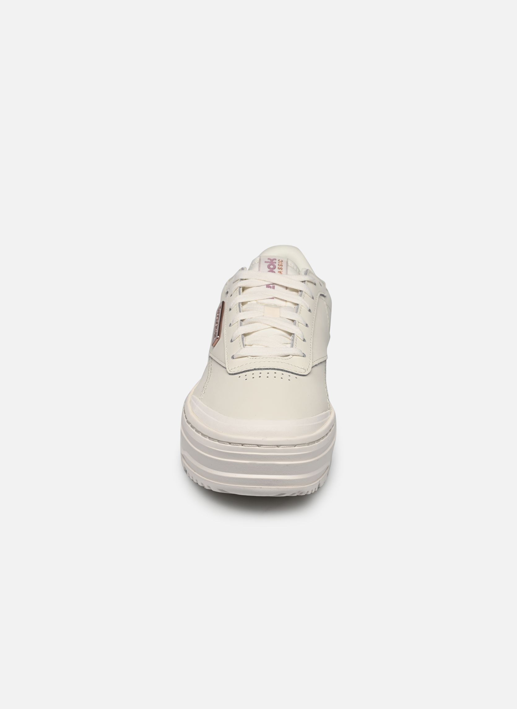 Baskets basses Club C Double Geo W femme beige Reebok Baskets basses Club C Double Geo W femme beige Chalk/Infused Lilac/Rose Gold