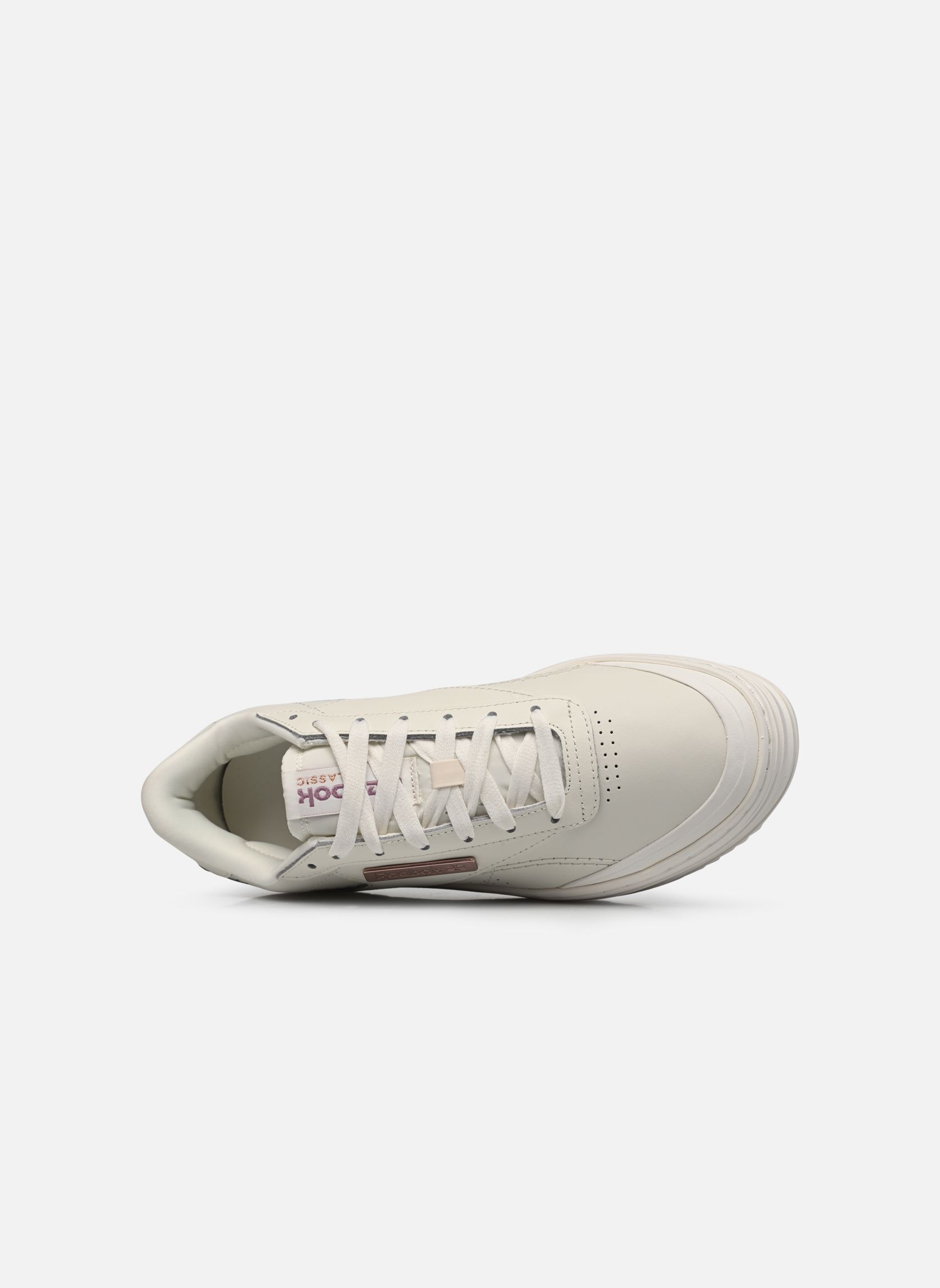 Baskets basses Club C Double Geo W femme beige Reebok Baskets basses Club C Double Geo W femme beige Chalk/Infused Lilac/Rose Gold