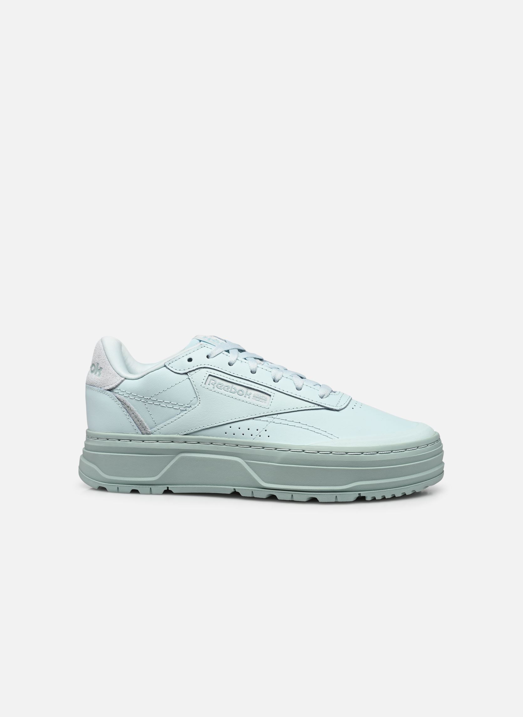 Niedrige Sneaker Club C Double Geo W damen blau Reebok Niedrige Sneaker Club C Double Geo W damen blau Whisper Blue/Whisper Blue/Seas
