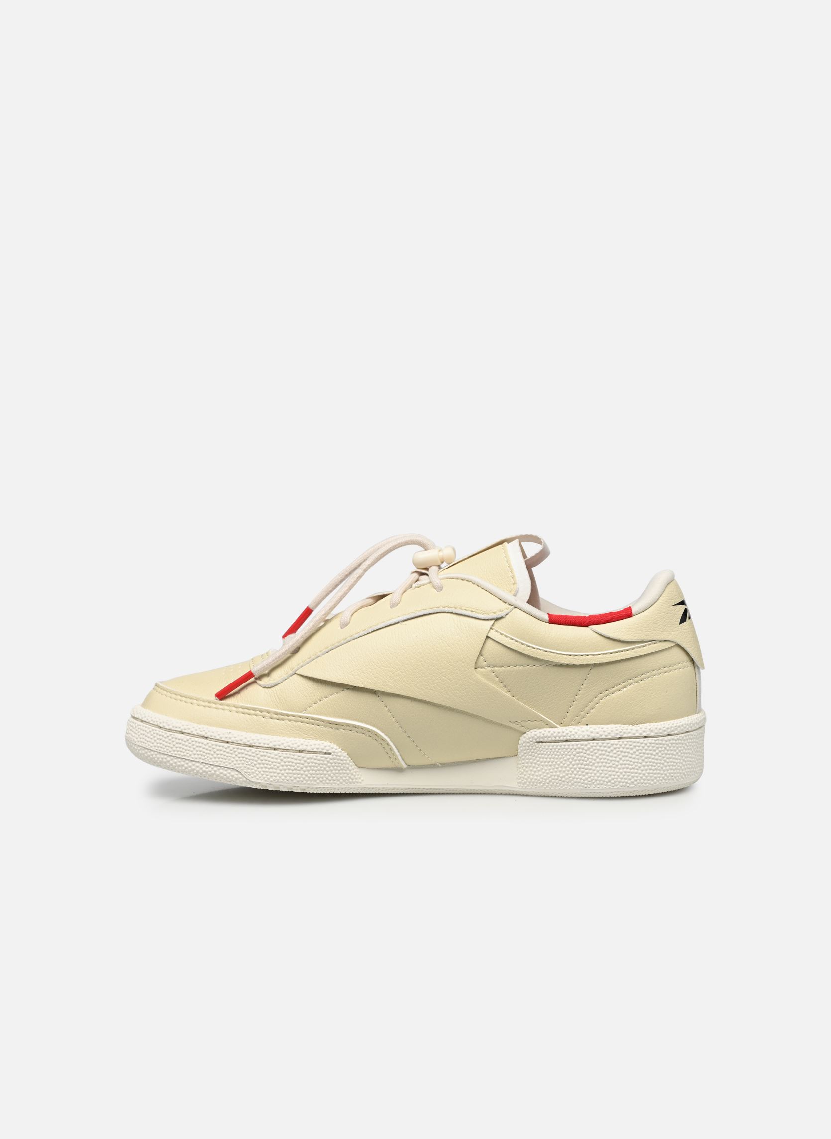 Baskets basses Club C 85 Vegan W femme beige Reebok Baskets basses Club C 85 Vegan W femme beige Vintage Chalk S23-R/Vector Red