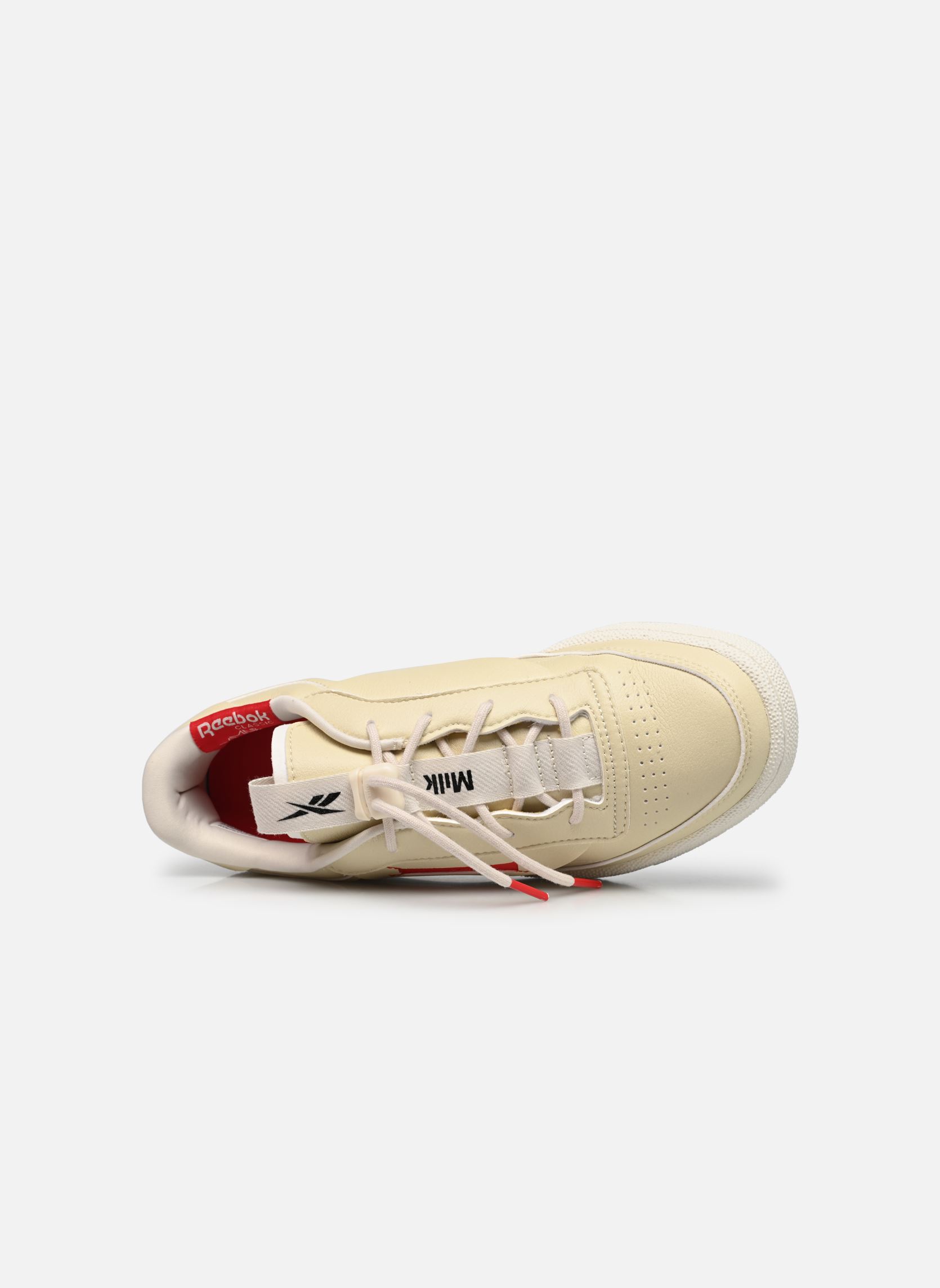 Baskets basses Club C 85 Vegan W femme beige Reebok Baskets basses Club C 85 Vegan W femme beige Vintage Chalk S23-R/Vector Red
