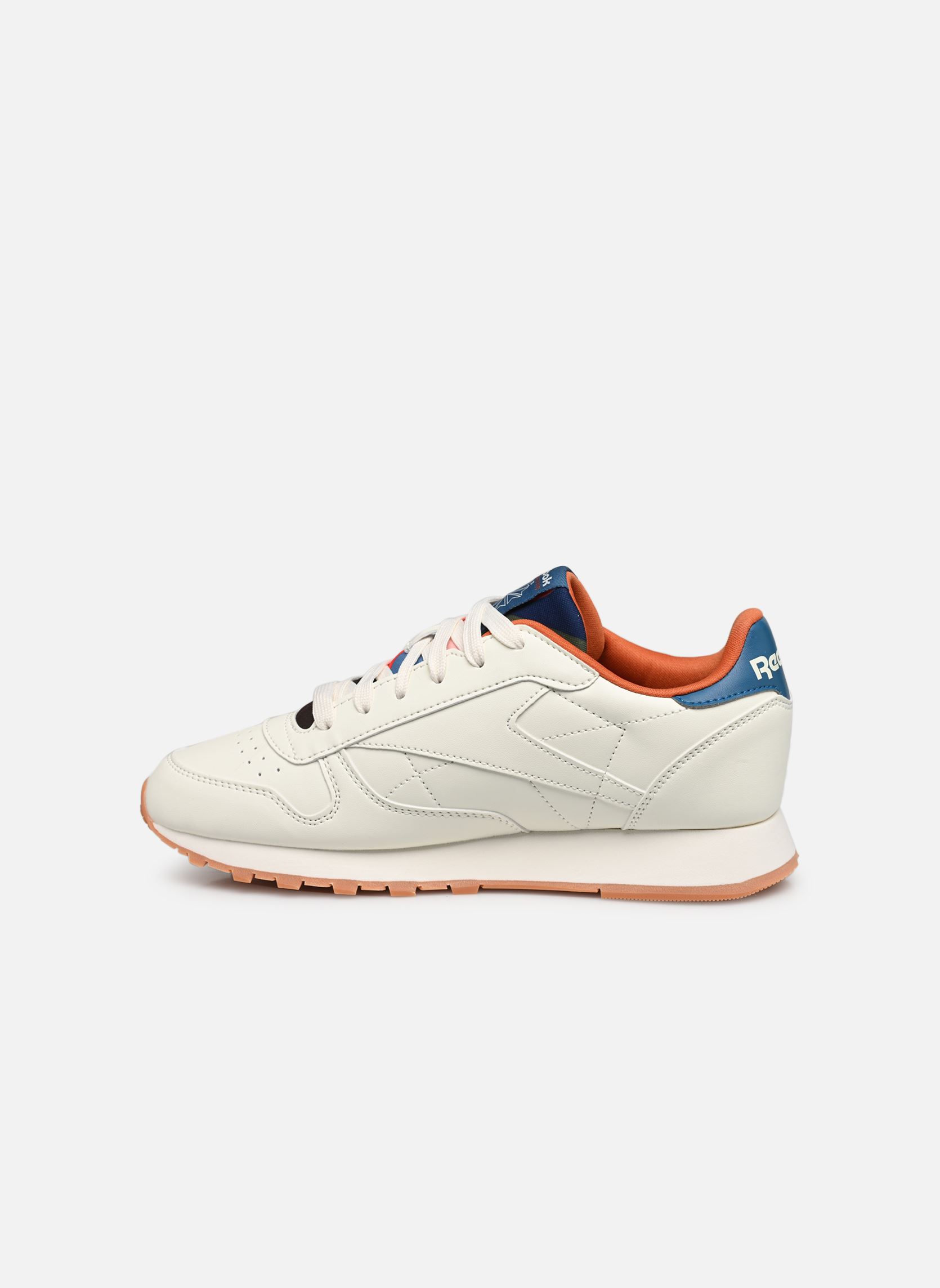 Baskets basses Cl Lthr J blanc Reebok Baskets basses Cl Lthr J blanc Chalk/Chalk/Steely Blue S23-R