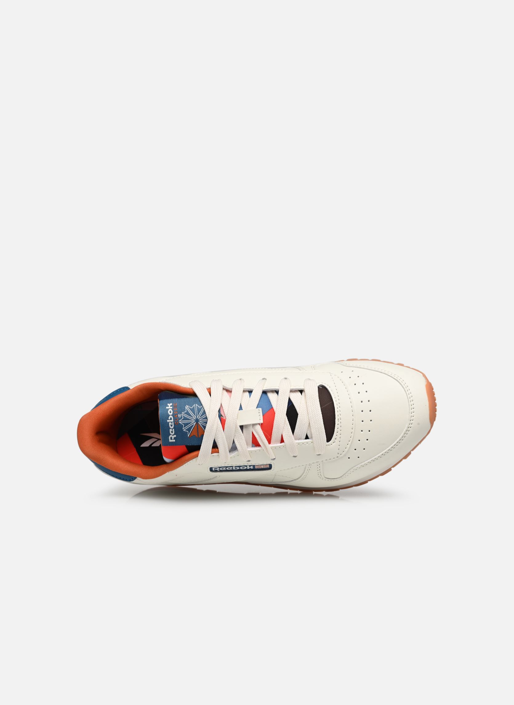 Baskets basses Cl Lthr J blanc Reebok Baskets basses Cl Lthr J blanc Chalk/Chalk/Steely Blue S23-R