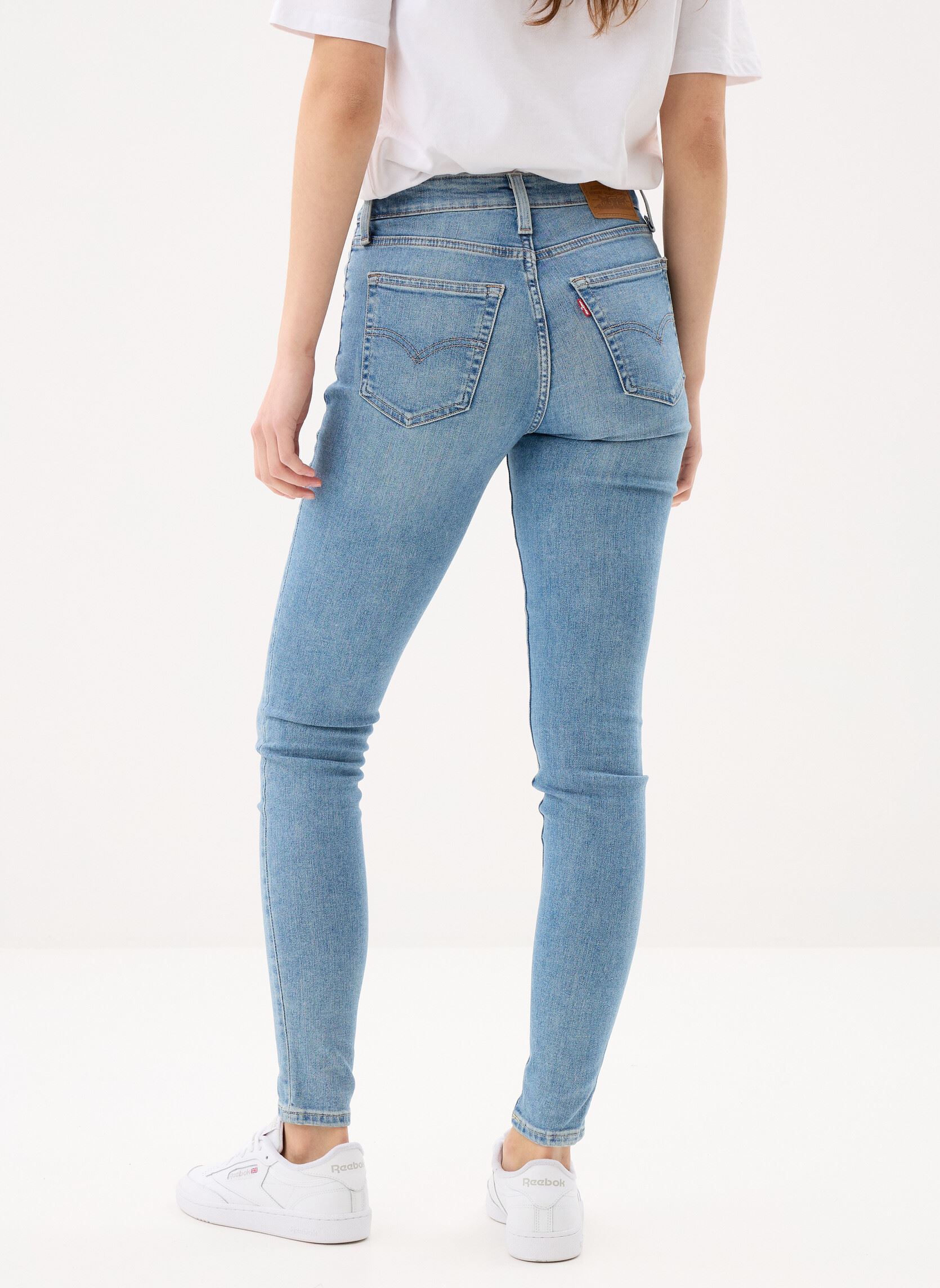 Slim fit en skinny jeans 721 High Rise Skinny dames blauw Levi's Slim fit en skinny jeans 721 High Rise Skinny dames blauw BLUE WAVE LIGHT