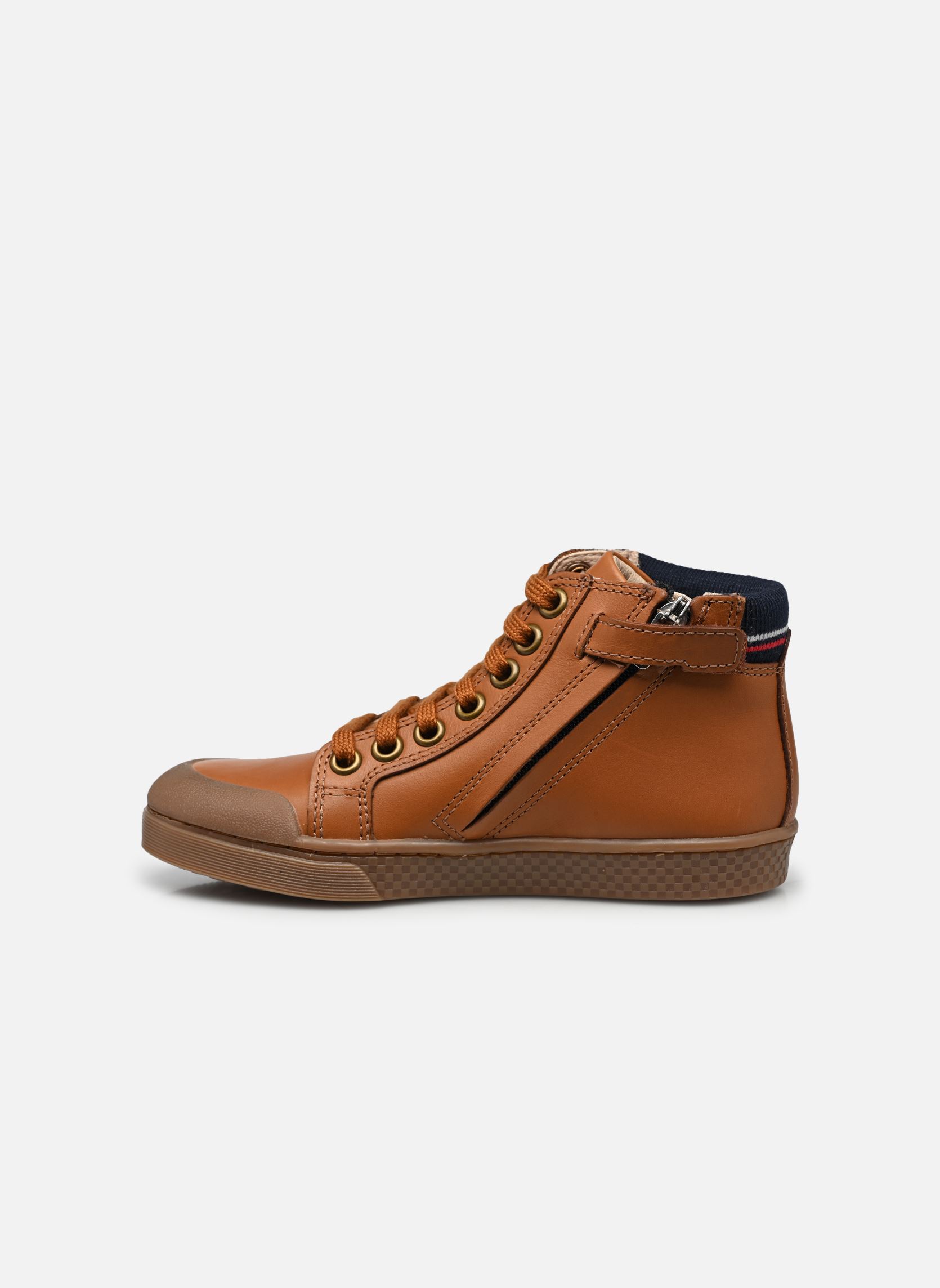 Baskets hautes Ten Win Teddy garçon marron Ten IS Baskets hautes Ten Win Teddy garçon marron CAMEL - NAVY