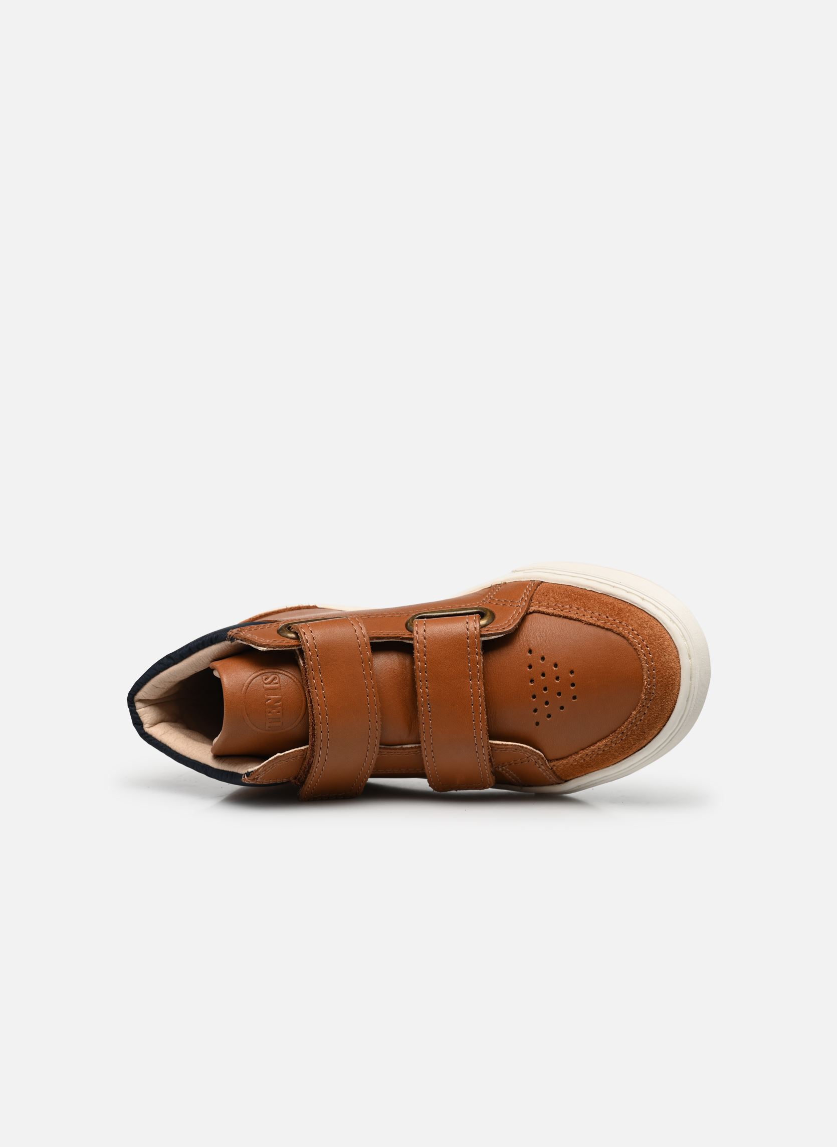 Lage sneakers Ten Base Hi V2 jongens bruin Ten IS Lage sneakers Ten Base Hi V2 jongens bruin CAMEL - NAVY