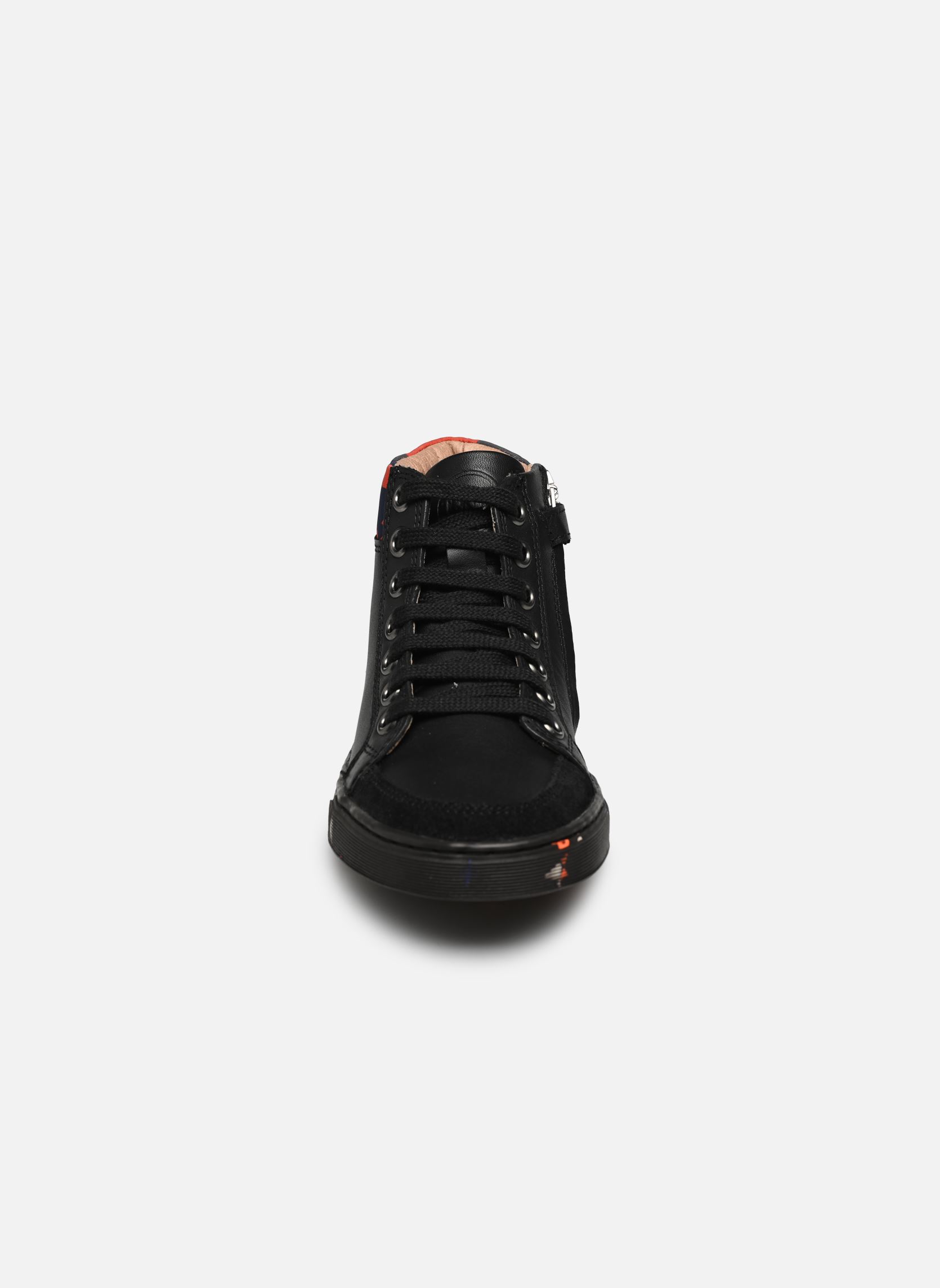 Baskets basses Ten Base Lace garçon noir Ten IS Baskets basses Ten Base Lace garçon noir BLACK - ORANGE / SEM