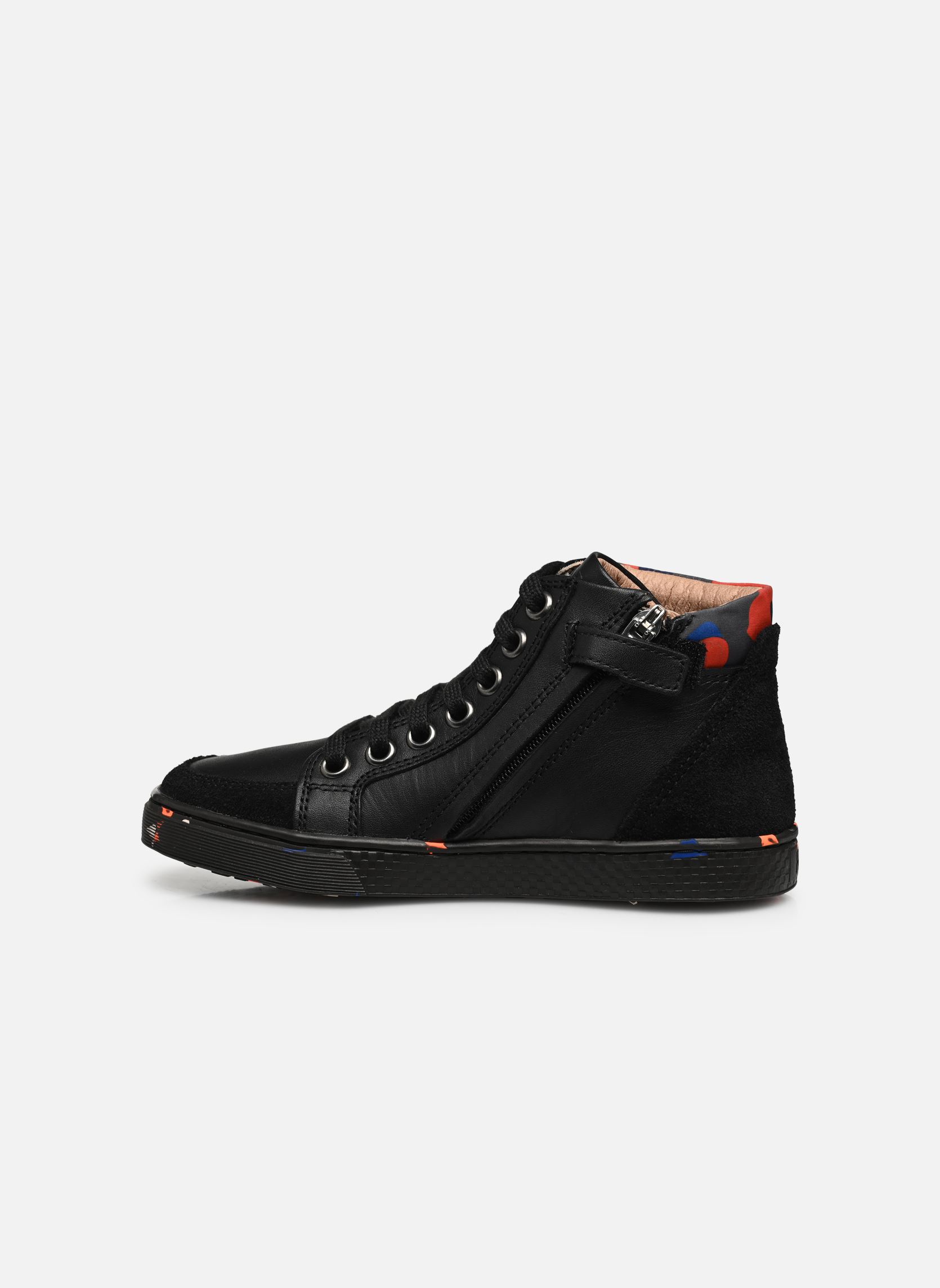 Baskets basses Ten Base Lace garçon noir Ten IS Baskets basses Ten Base Lace garçon noir BLACK - ORANGE / SEM