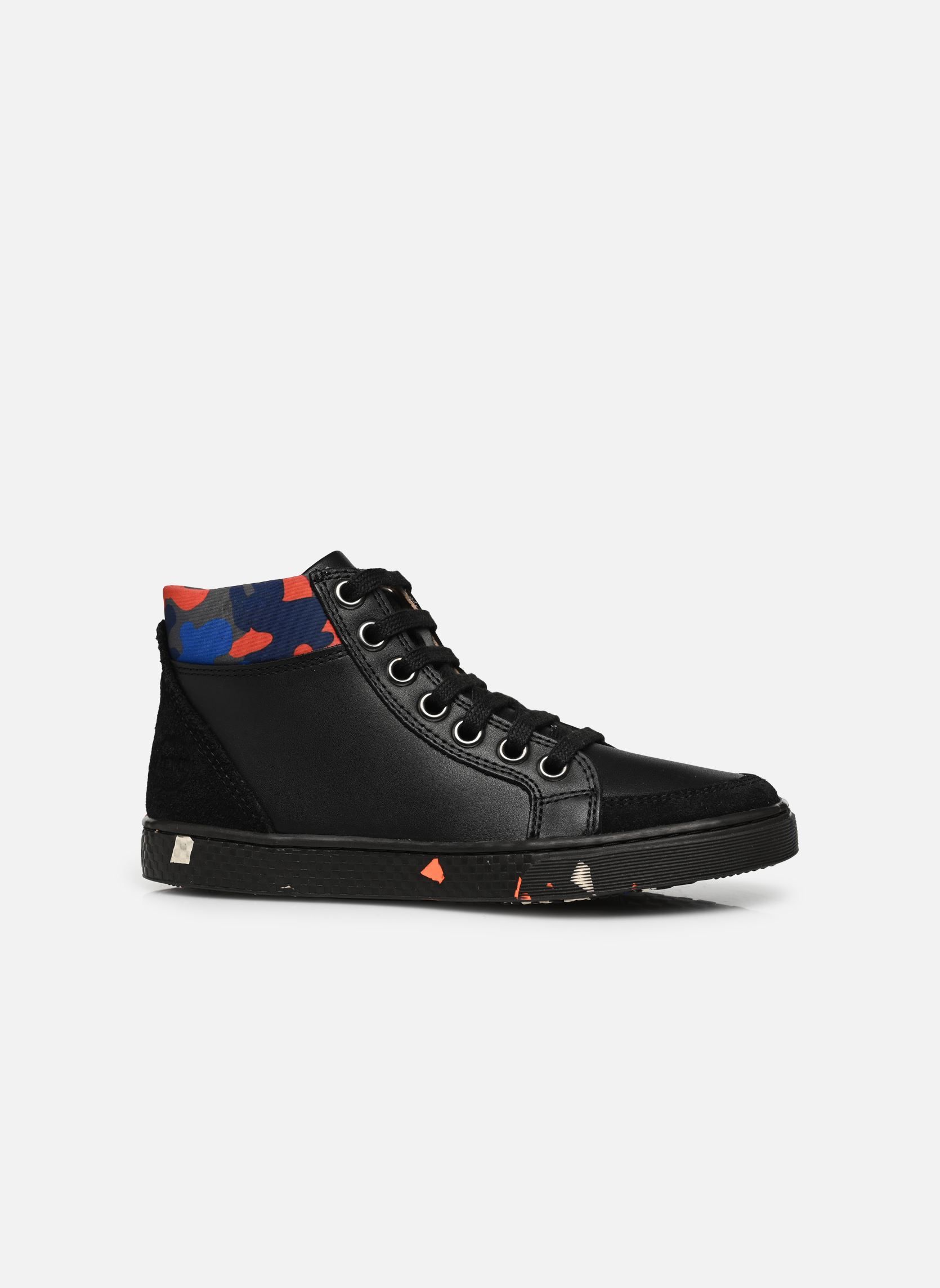 Baskets basses Ten Base Lace garçon noir Ten IS Baskets basses Ten Base Lace garçon noir BLACK - ORANGE / SEM