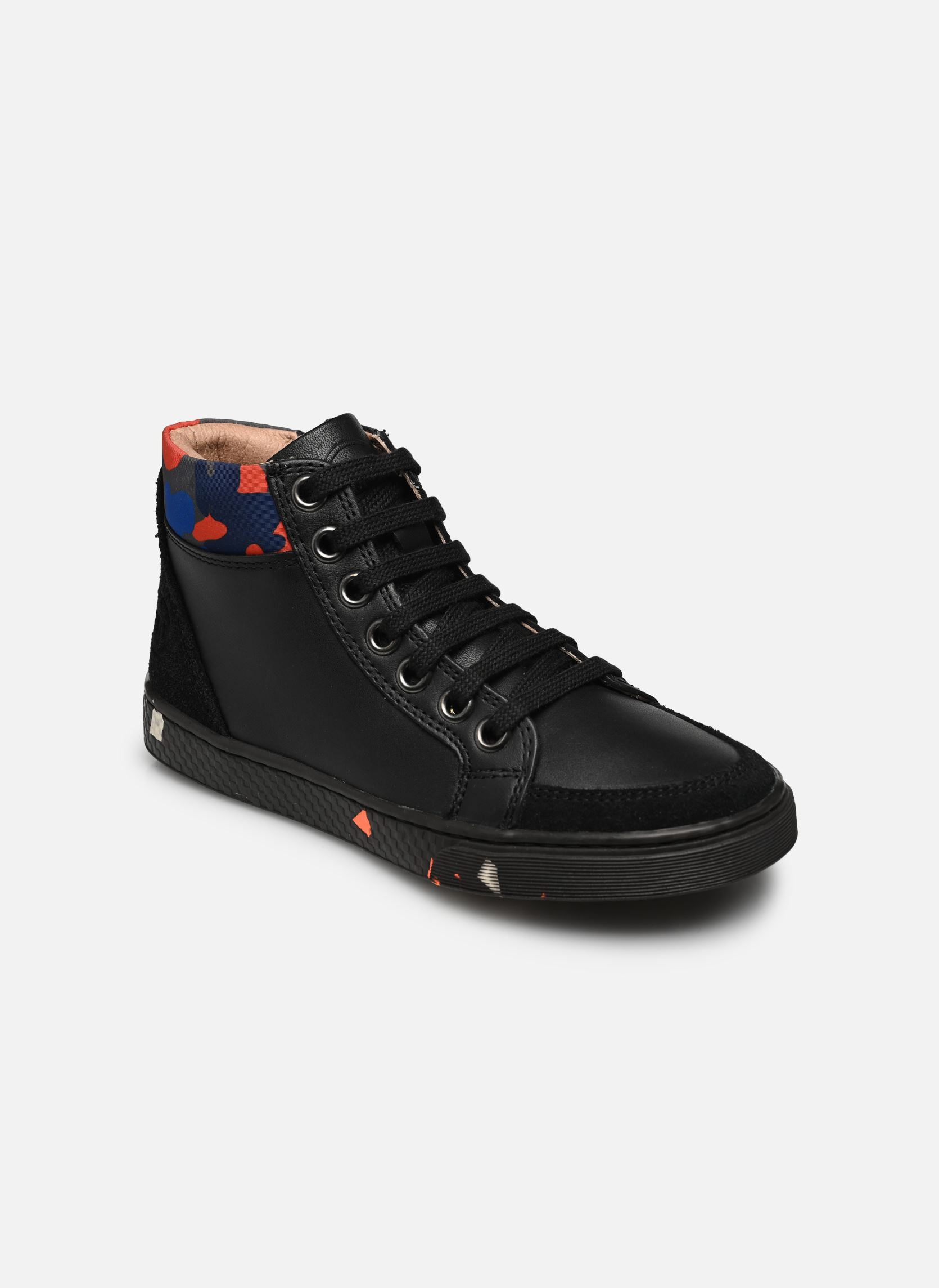 Baskets basses Ten Base Lace garçon noir Ten IS Baskets basses Ten Base Lace garçon noir BLACK - ORANGE / SEM