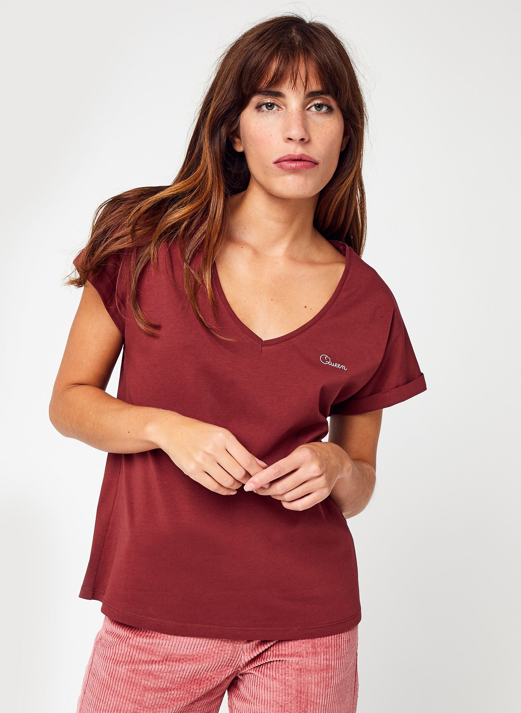 T-Shirts Tee-Shirt Chateau Queen Gots F damen braun Maison Labiche T-Shirts Tee-Shirt Chateau Queen Gots F damen braun HOT COCOA