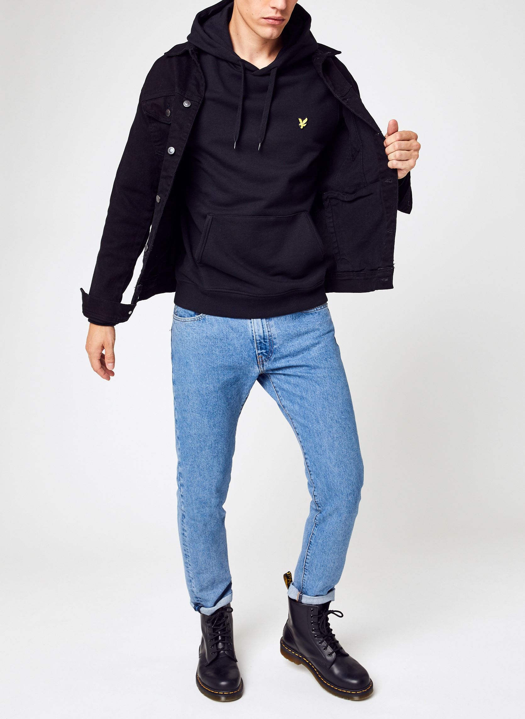 Kapuzenpullover Pullover Hoodie herren schwarz Lyle & Scott Kapuzenpullover Pullover Hoodie herren schwarz Z865 JET BLACK