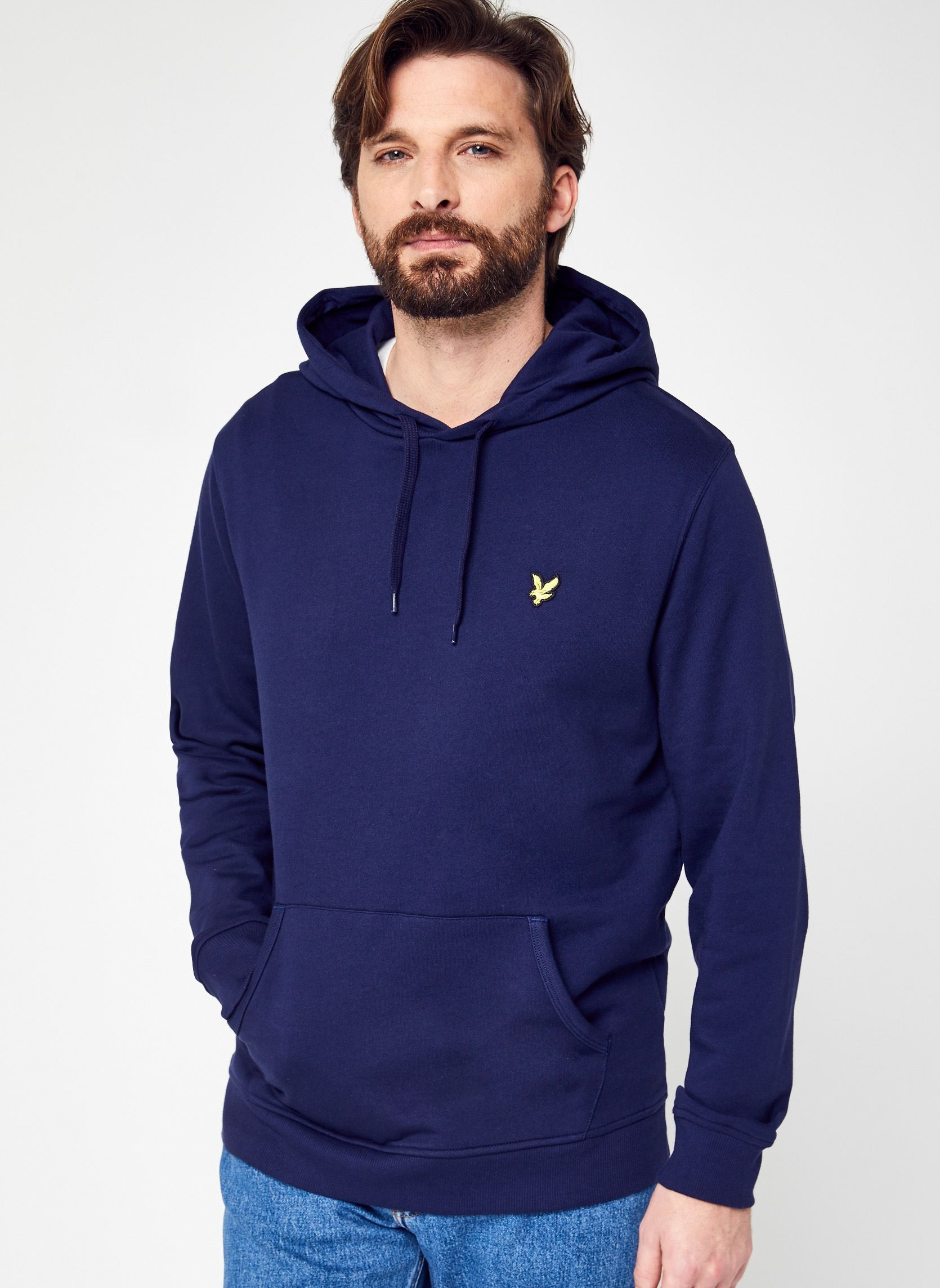 Hoodies Pullover Hoodie heren blauw Lyle & Scott Hoodies Pullover Hoodie heren blauw Z99 NAVY