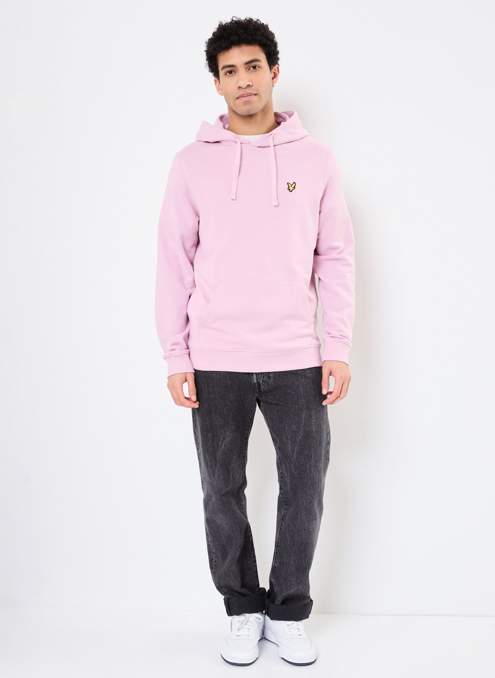 Hoodies Pullover Hoodie heren roze Lyle & Scott Hoodies Pullover Hoodie heren roze PINK LIGHT