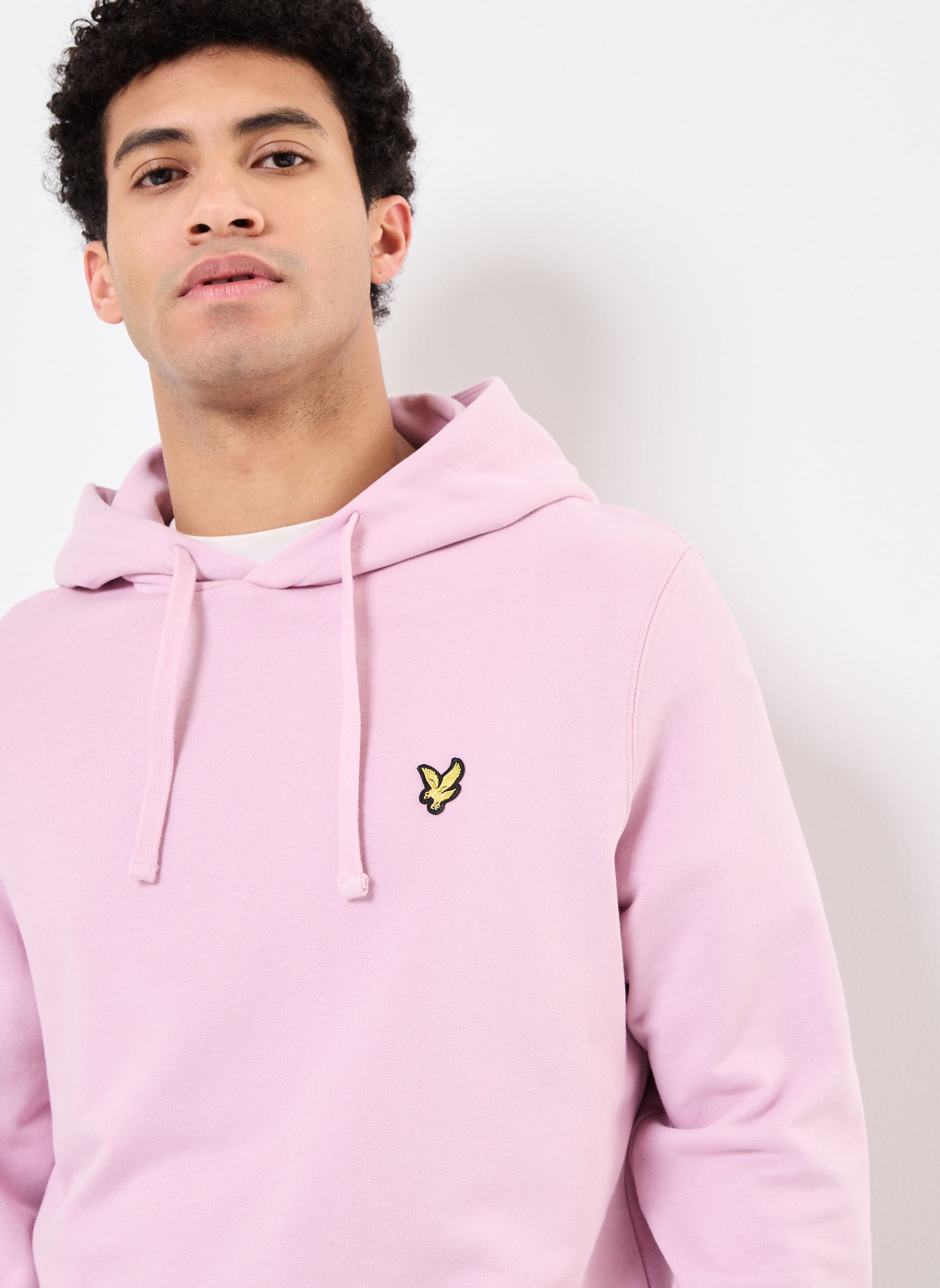 Hoodies Pullover Hoodie heren roze Lyle & Scott Hoodies Pullover Hoodie heren roze PINK LIGHT