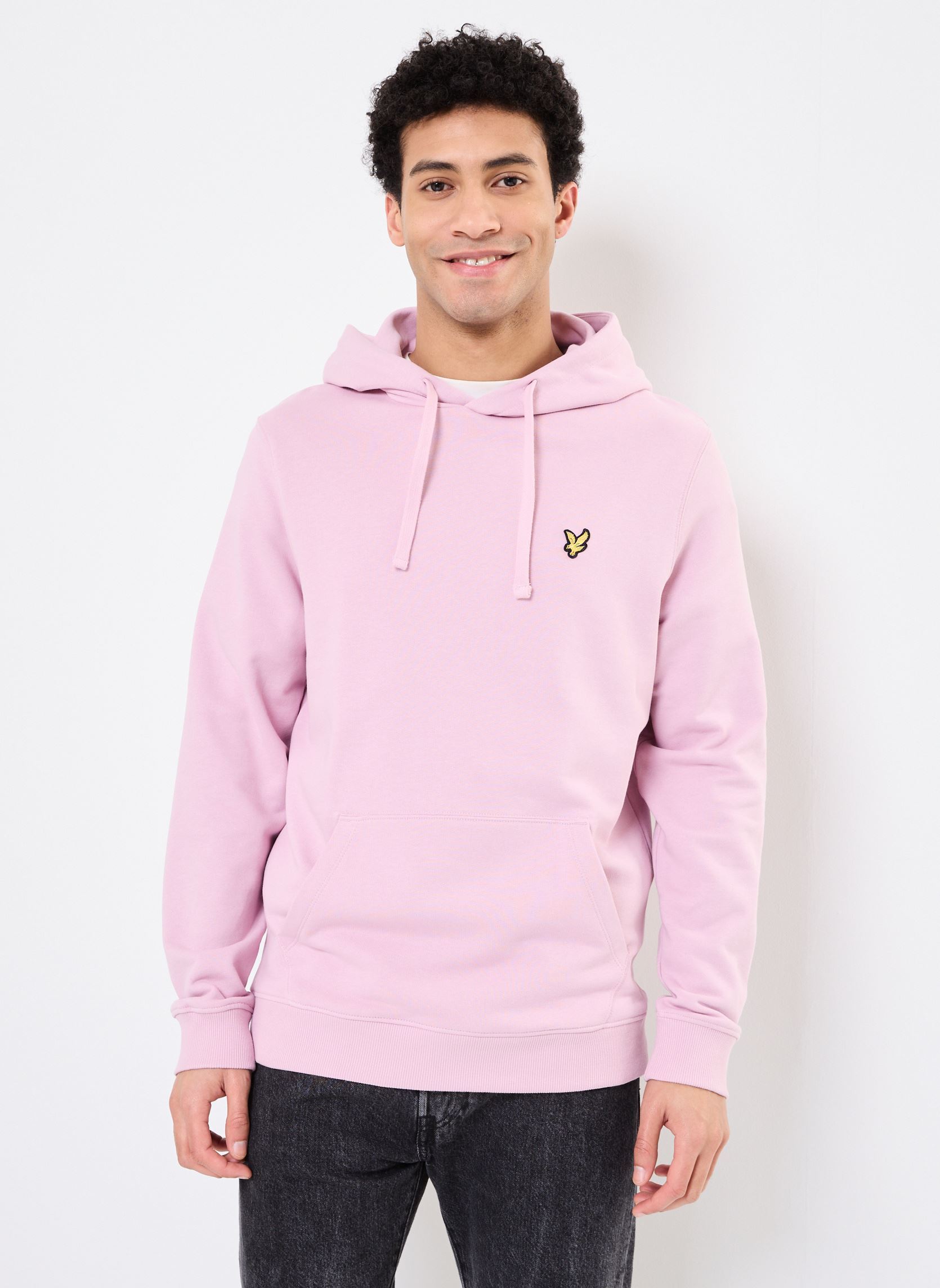 Hoodies Pullover Hoodie heren roze Lyle & Scott Hoodies Pullover Hoodie heren roze PINK LIGHT