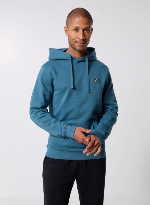 Lyle & Scott Sweats à capuche Pullover Hoodie homme bleu