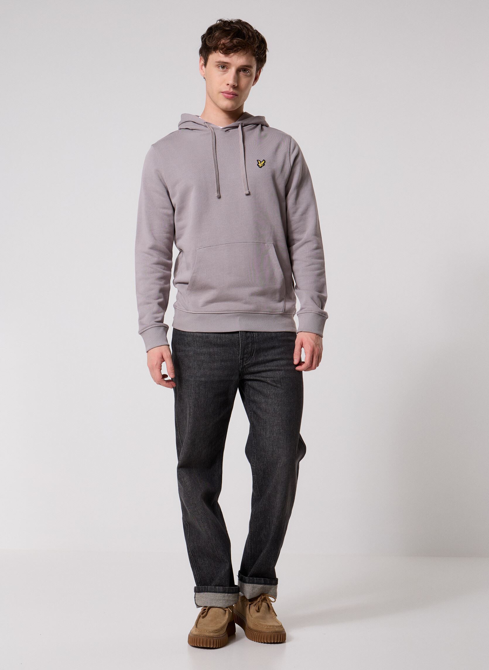 Kapuzenpullover Pullover Hoodie herren grau Lyle & Scott Kapuzenpullover Pullover Hoodie herren grau GULL GREY