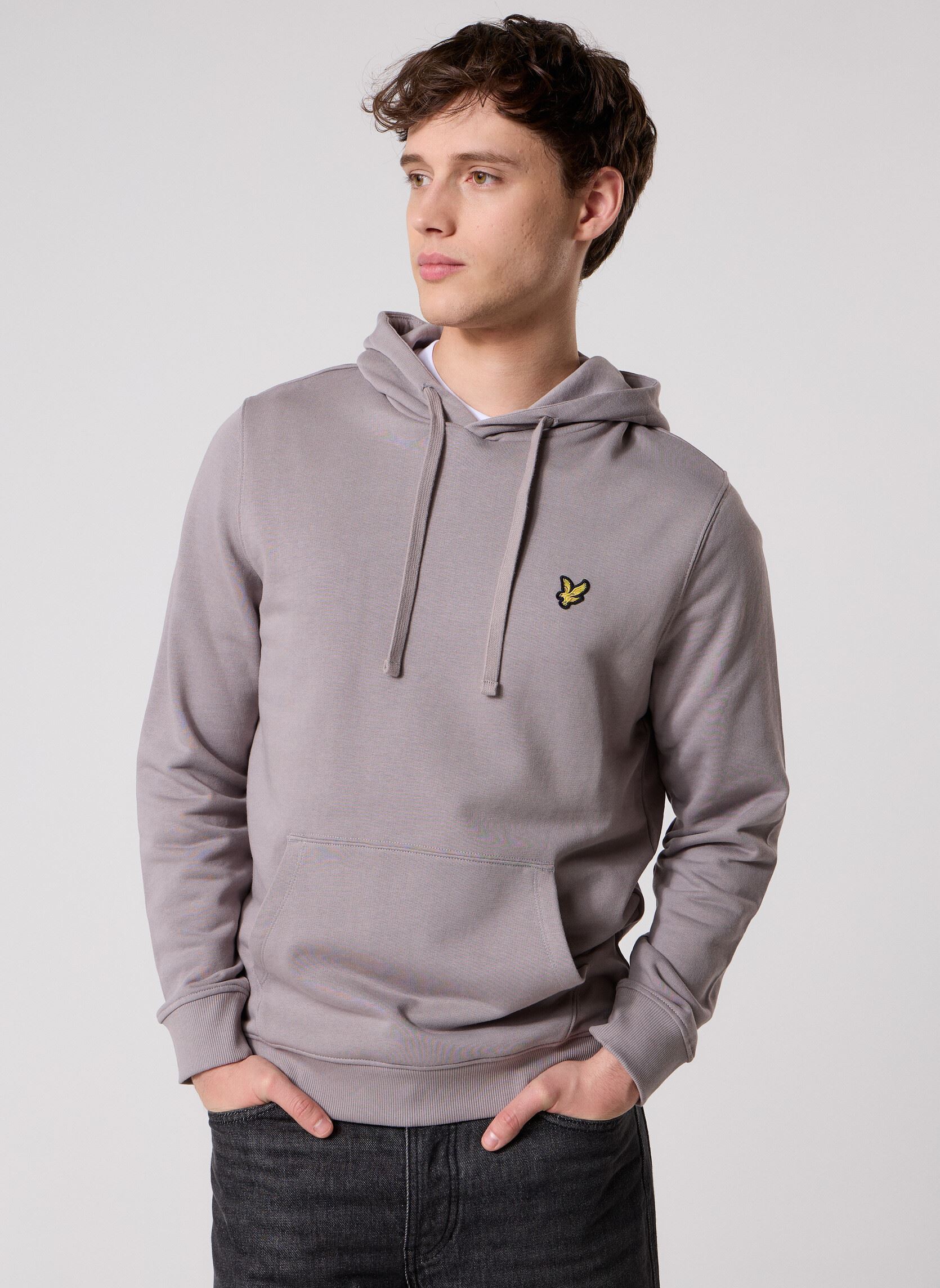Kapuzenpullover Pullover Hoodie herren grau Lyle & Scott Kapuzenpullover Pullover Hoodie herren grau GULL GREY