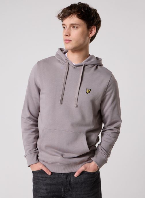 Lyle & Scott Sweats à capuche Pullover Hoodie homme gris