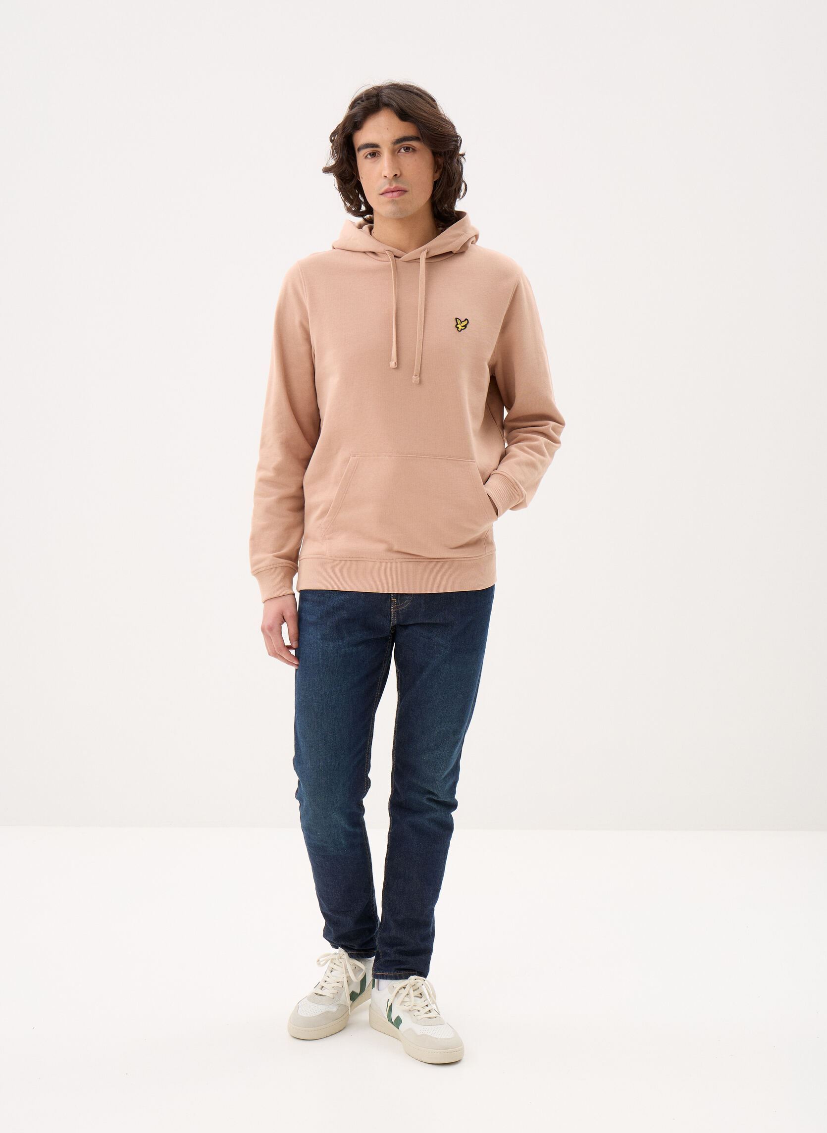 Hoodies Pullover Hoodie heren beige Lyle & Scott Hoodies Pullover Hoodie heren beige BARLEY