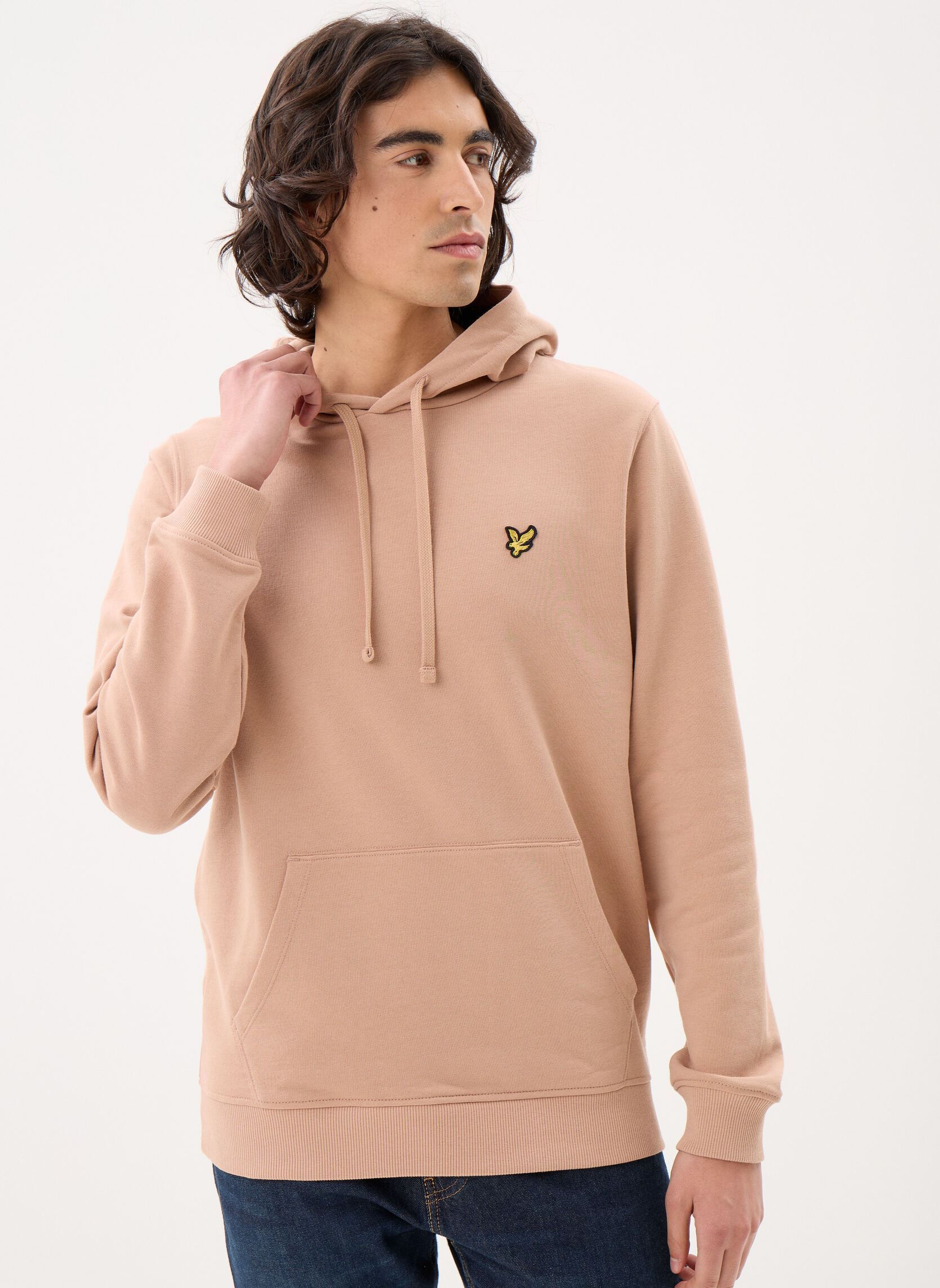 Hoodies Pullover Hoodie heren beige Lyle & Scott Hoodies Pullover Hoodie heren beige BARLEY